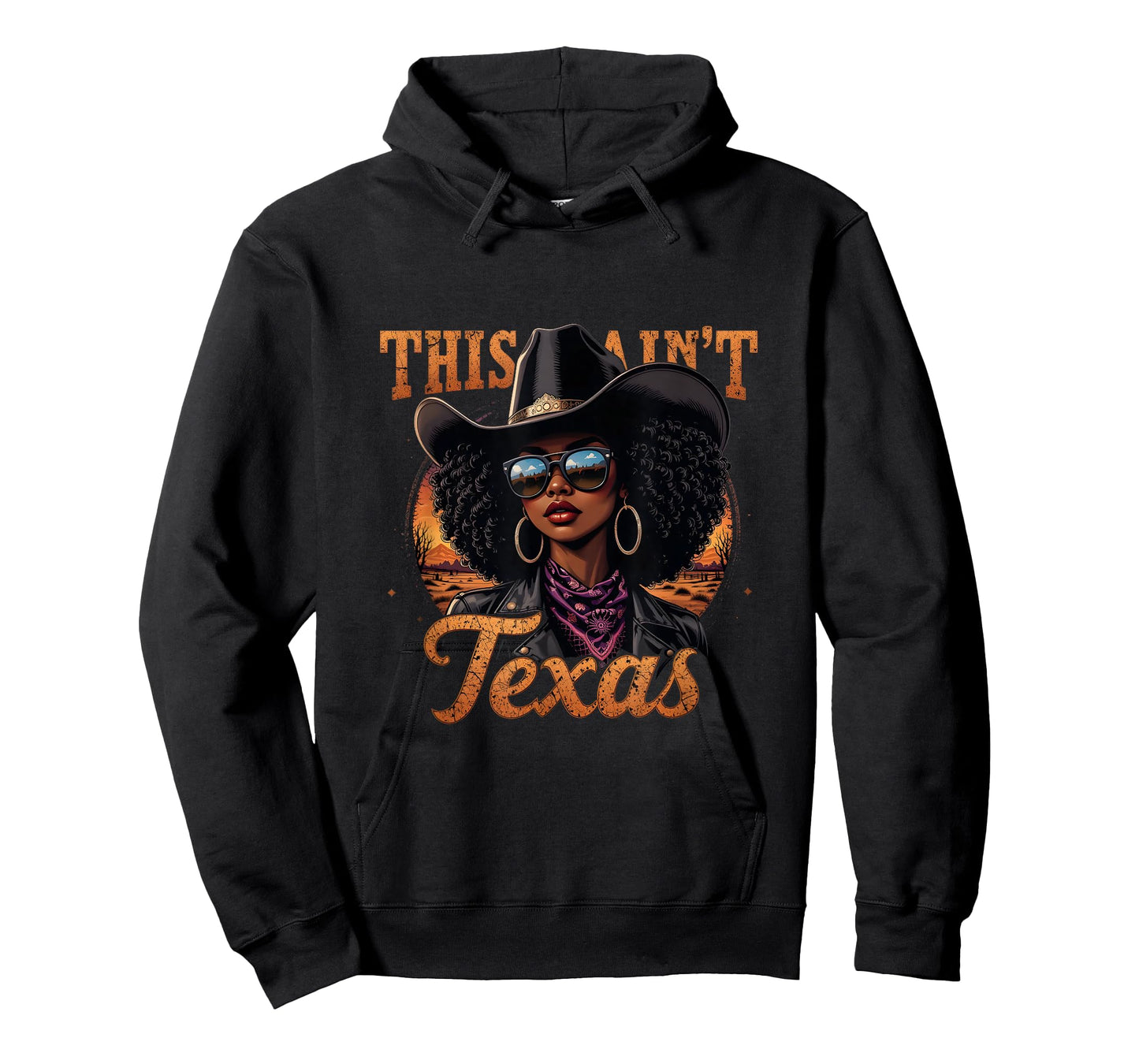 Melanin This Ain’t Texas African American Cowgirl T-Shirt