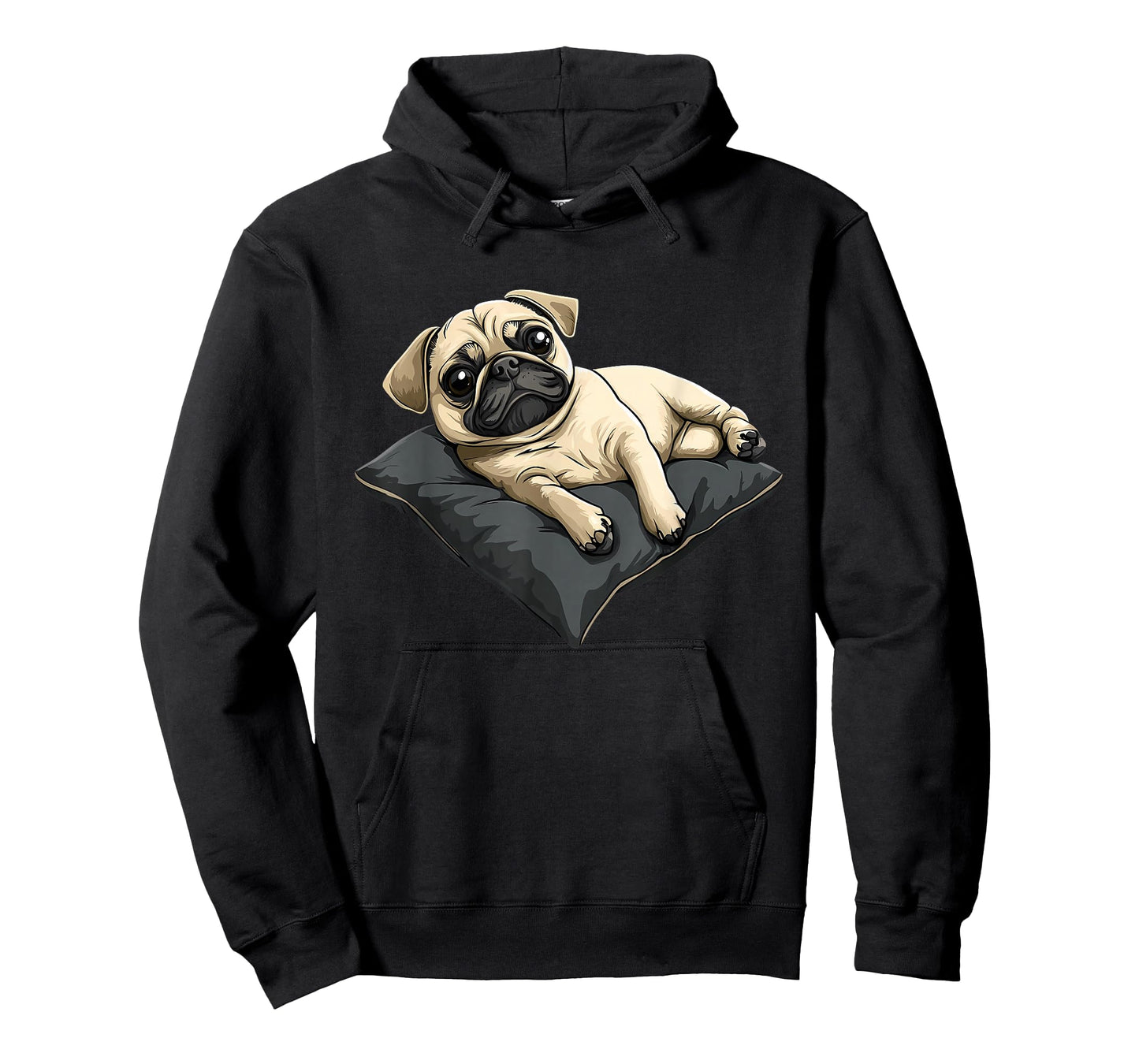 Pug Dog Face Colorful Portrait Animal Cute Pug Lover T-Shirt