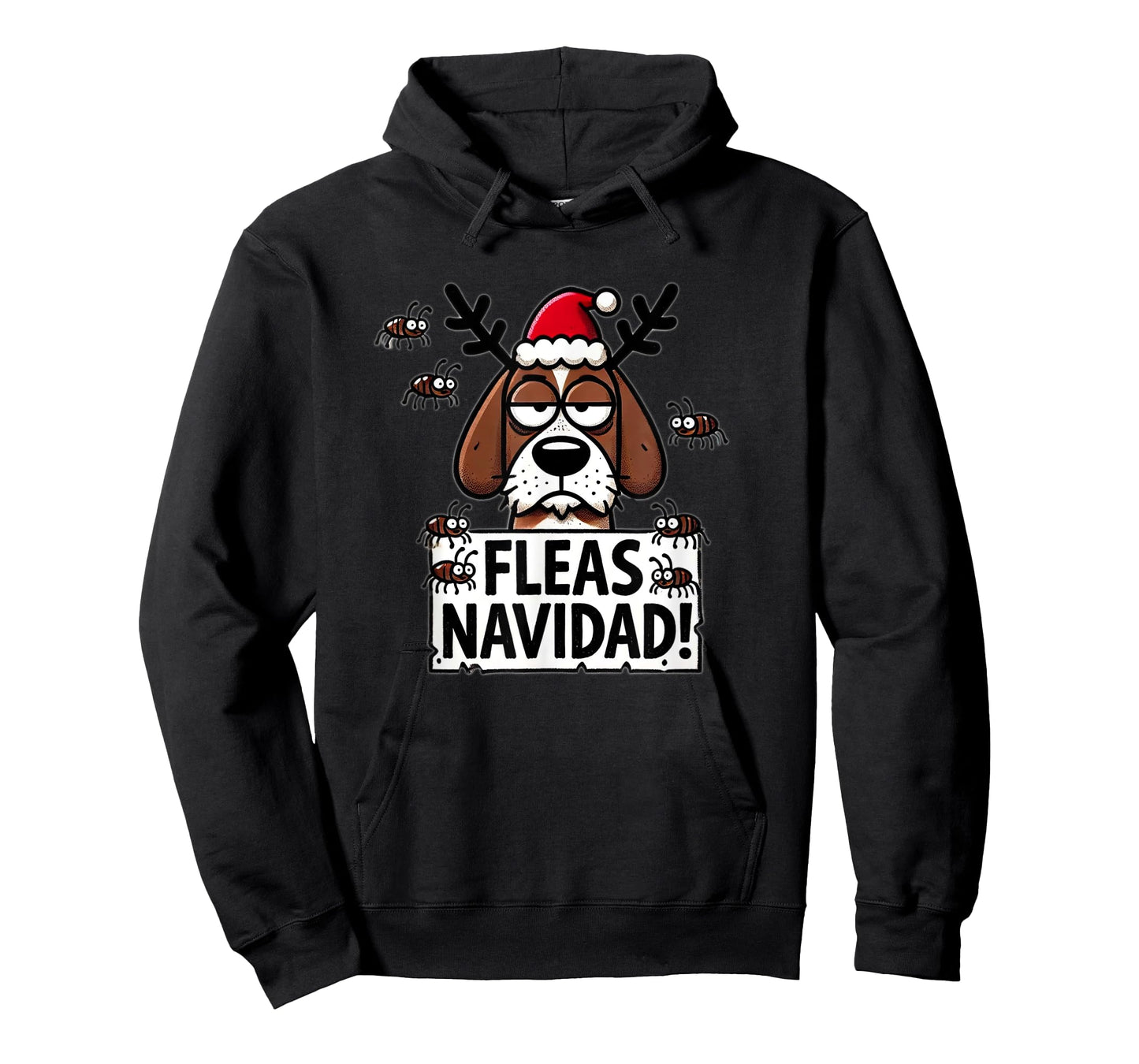 Fleas Navidad - Funny Dog Christmas Men Women Kids T-Shirt