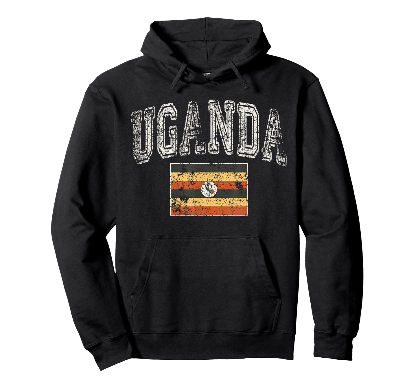 Vintage Retro Faded Uganda Flag Ugandan Pride T-Shirt