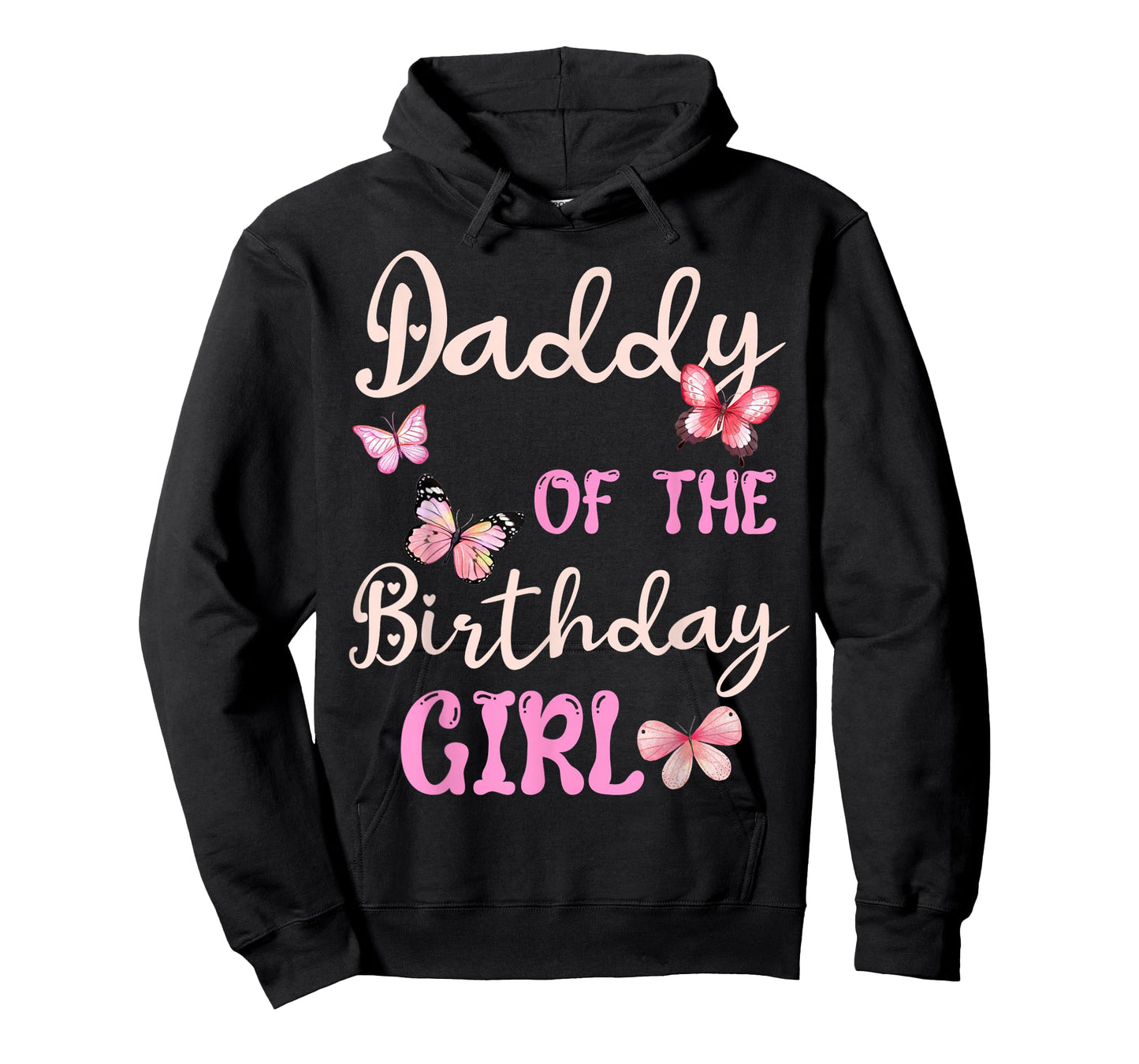 Daddy of The Birthday Girl Butterfly Garden Party Family T-Shirt