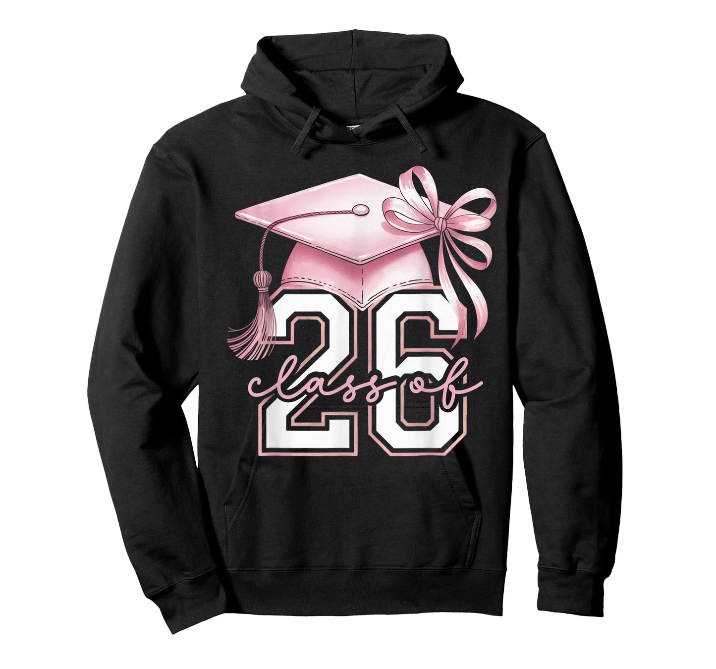 Pink Coquette Bow Senior Class of 2026 Senior Girls T-Shirt