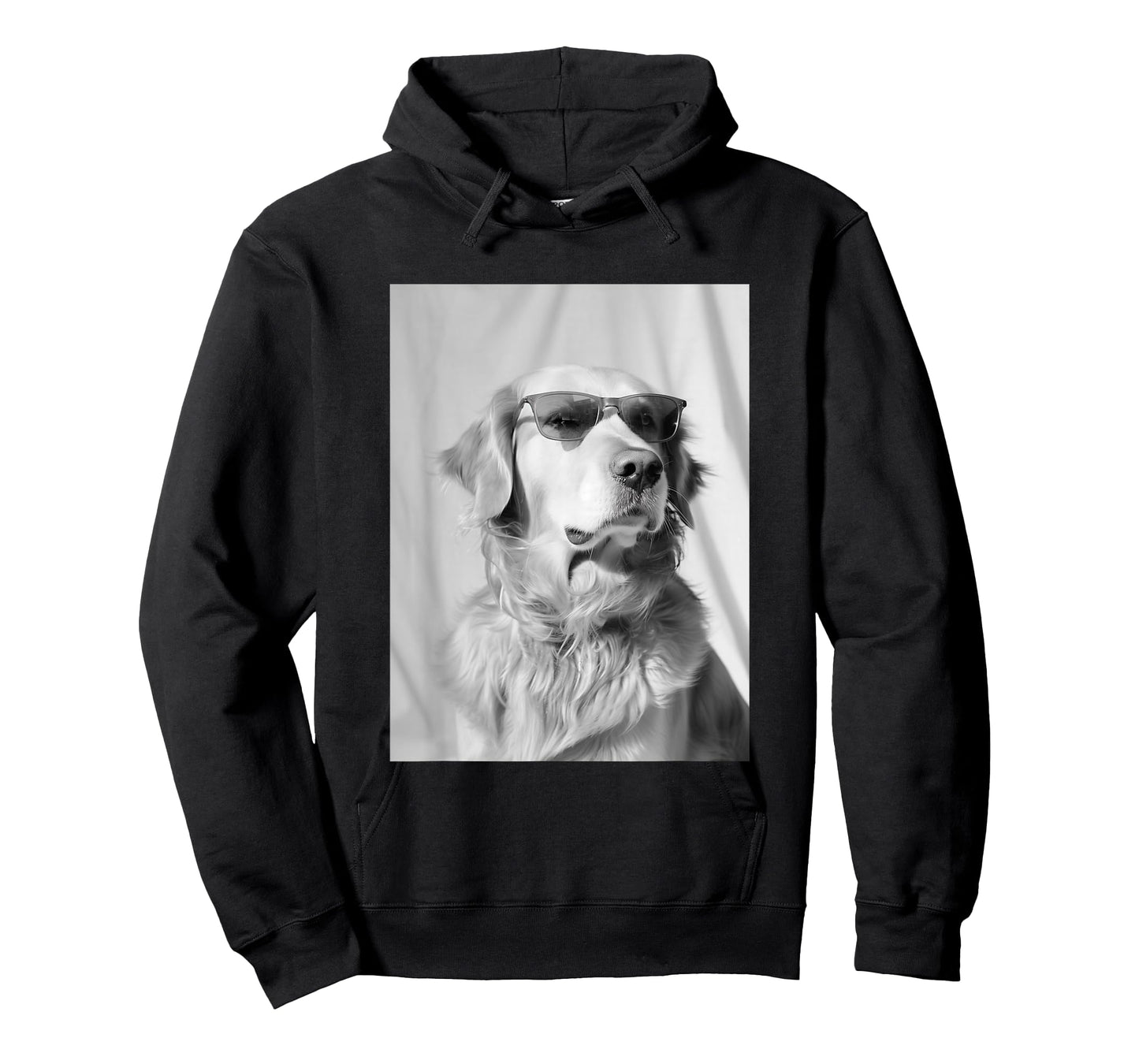 Golden Retriever with Sunglasses Cool Dog Lover Photo Booth T-Shirt