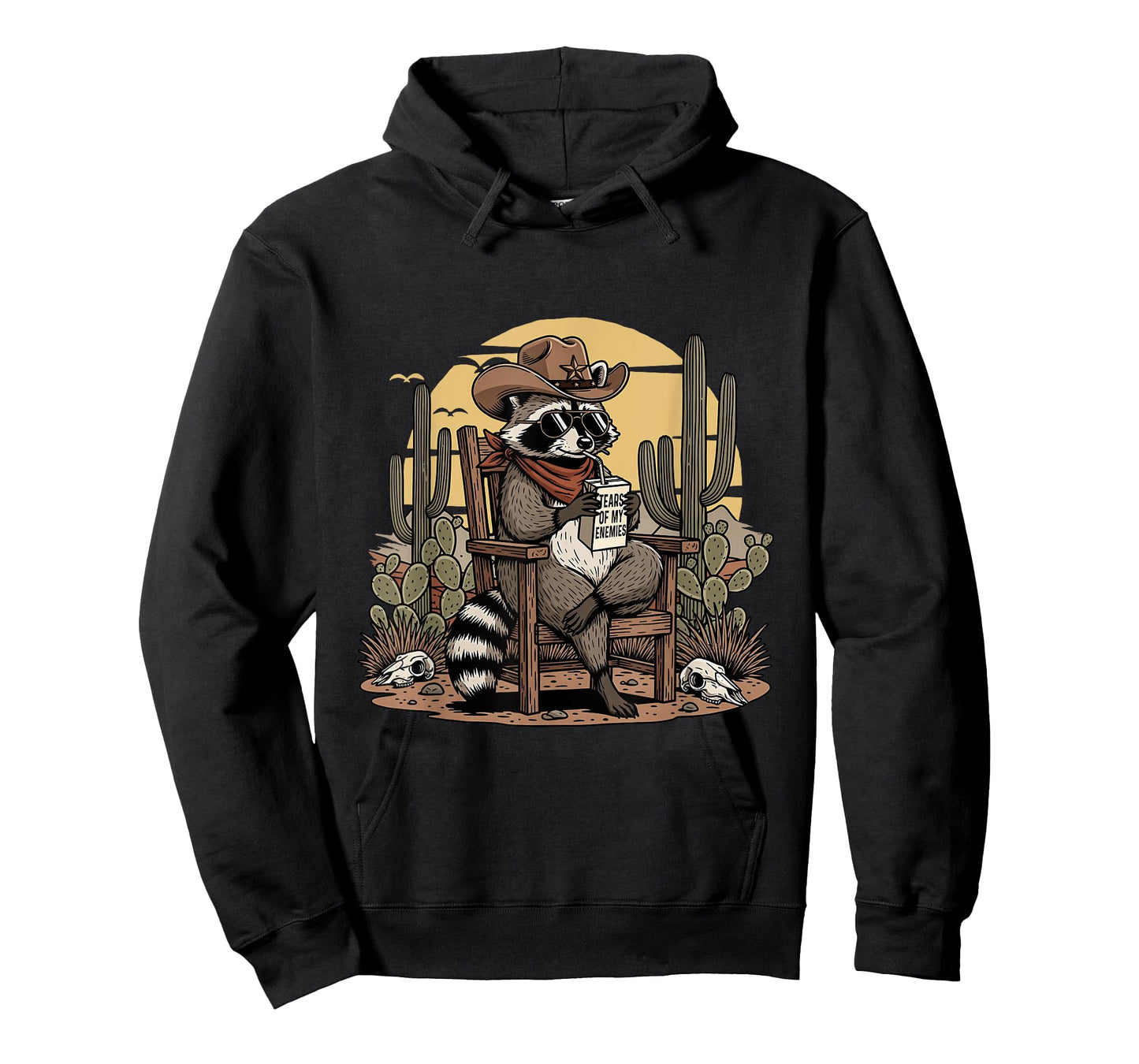 Raccoon Cowboy - Country Western Cowpoke Rancher T-Shirt
