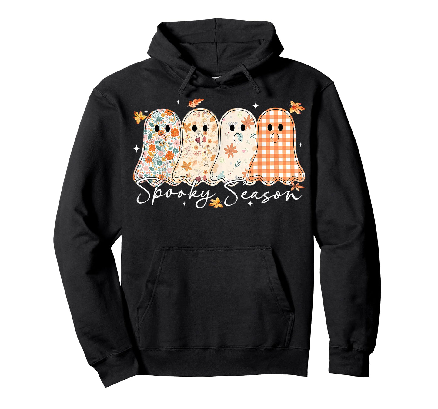 Tis The Season Floral Ghost Fall Pumpkin Halloween Autumn T-Shirt