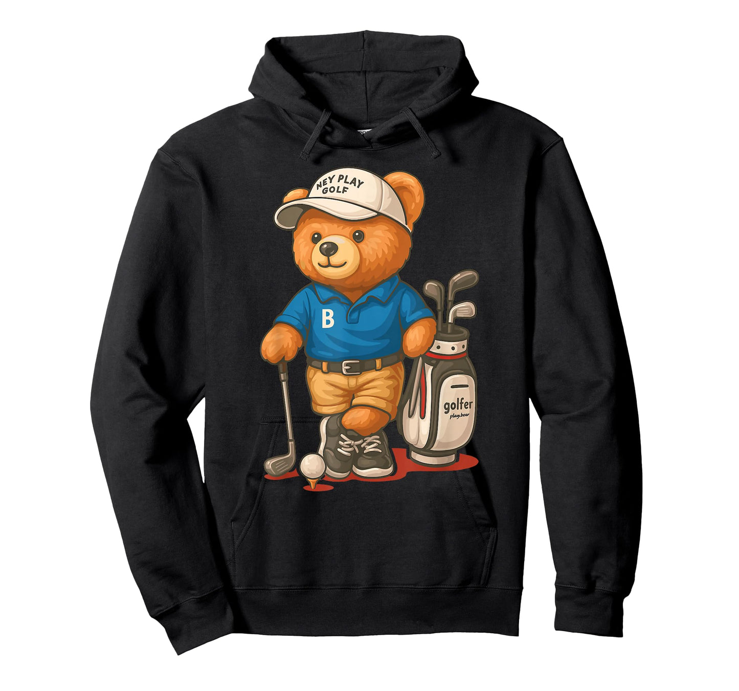 Funny Golf Accessories Golf Theme Teddy Bear Golf T-Shirt