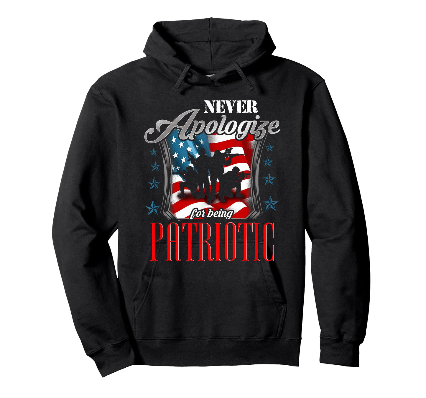 LongshanksTees Never Apologize For Being Patriotic T-Shirt