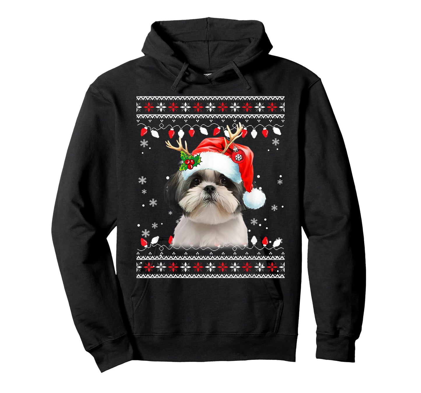Cute Shih Tzu Christmas Sweater for Dogs Lover T-Shirt