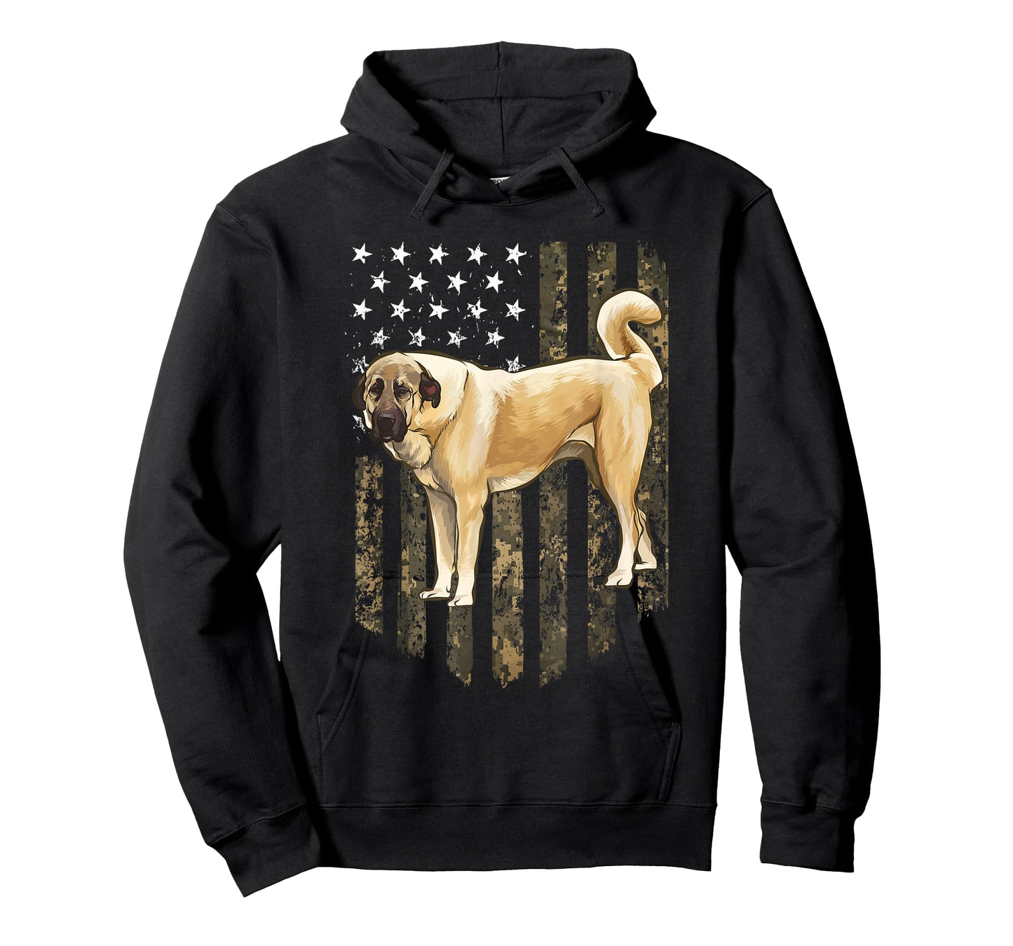 Camo American Flag Anatolian Shepherd Dog 4th Of July USA T-Shirt