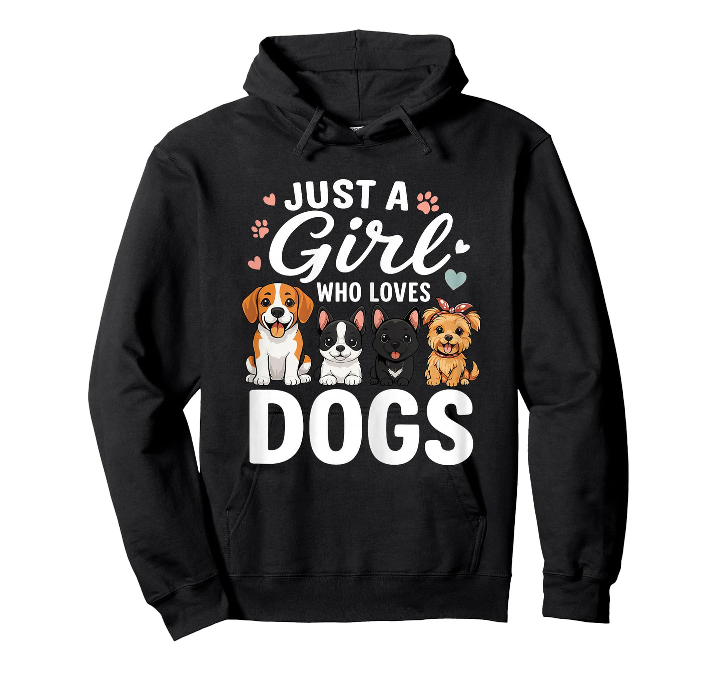 Just A Girl Who Loves Dogs Cute Dog T-Shirt