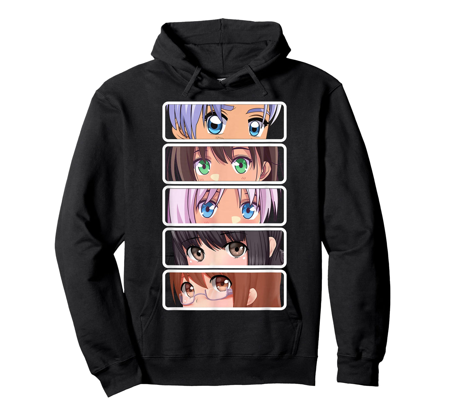 Manga Japanese Anime Graphic Faces Eyes T-Shirt