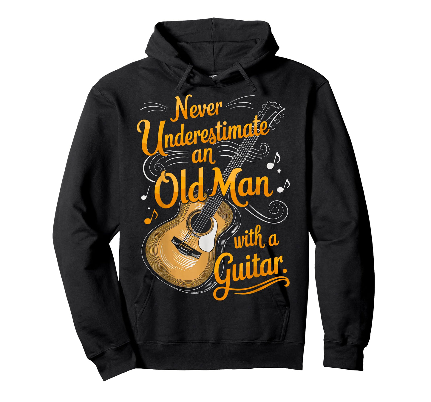 Never Underestimate An Old Man With A Guitar Player T-Shirt