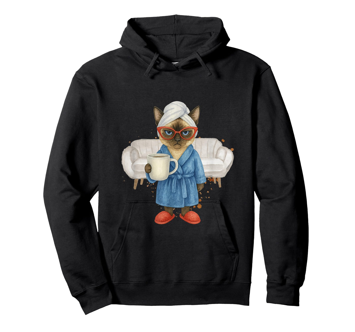 Siamese Cat Loves Coffee for Cat Lovers T-Shirt