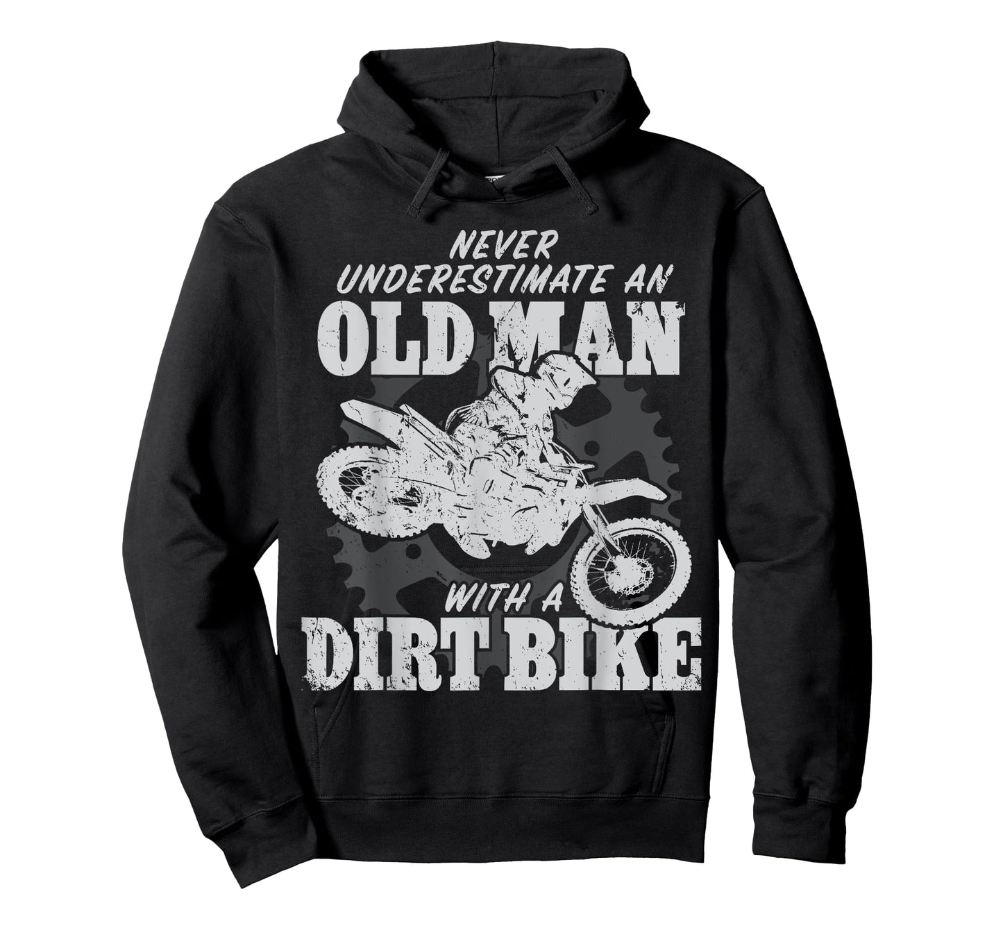 Motocross Never Underestimate an Old Man with a Dirt Bike T-Shirt