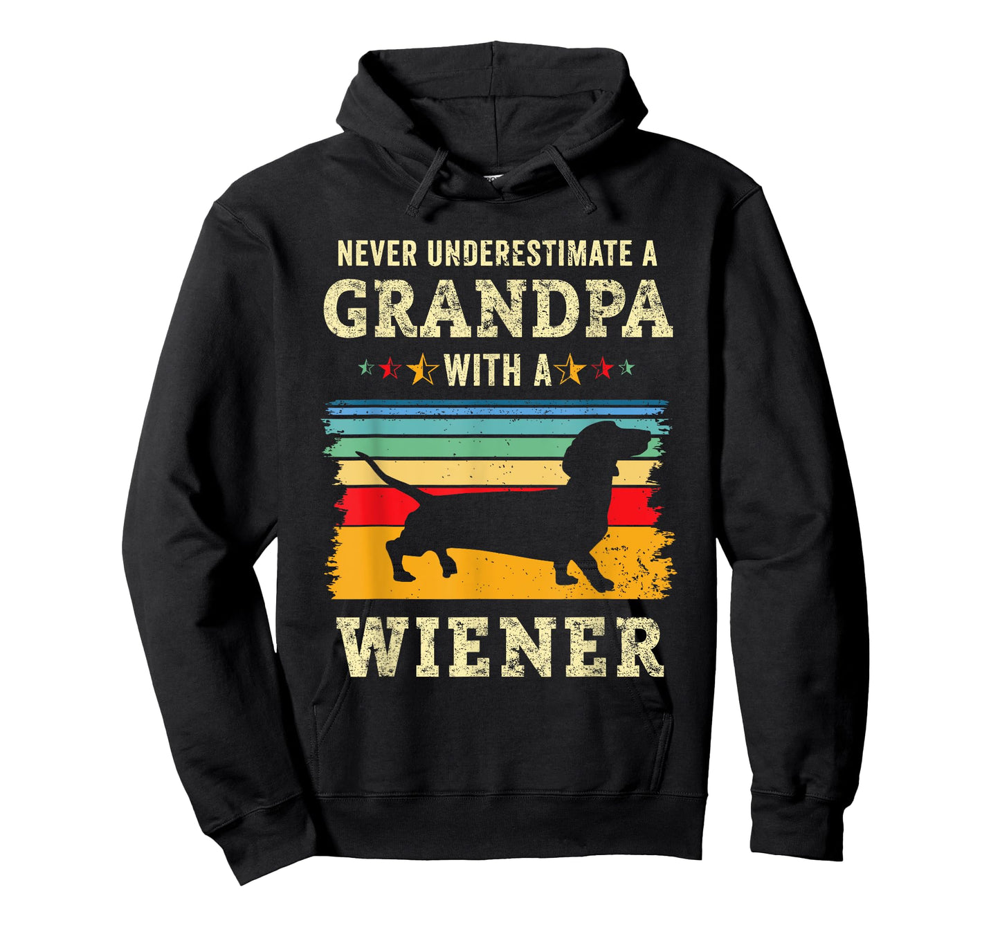 Funny Wiener Dog Grandpa Humor Dachshund Grandfather Doxie T-Shirt