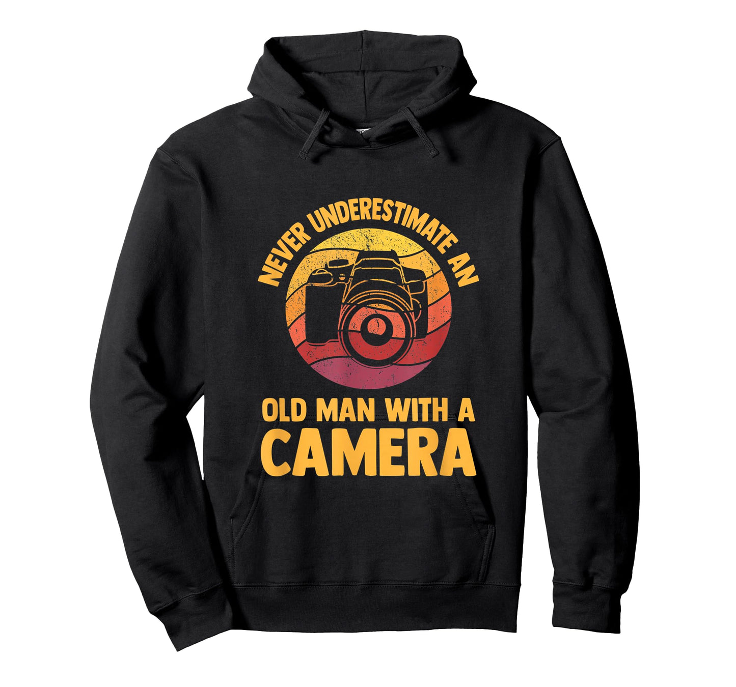 Never Underestimate an Old Man with A Camera Photography T-Shirt