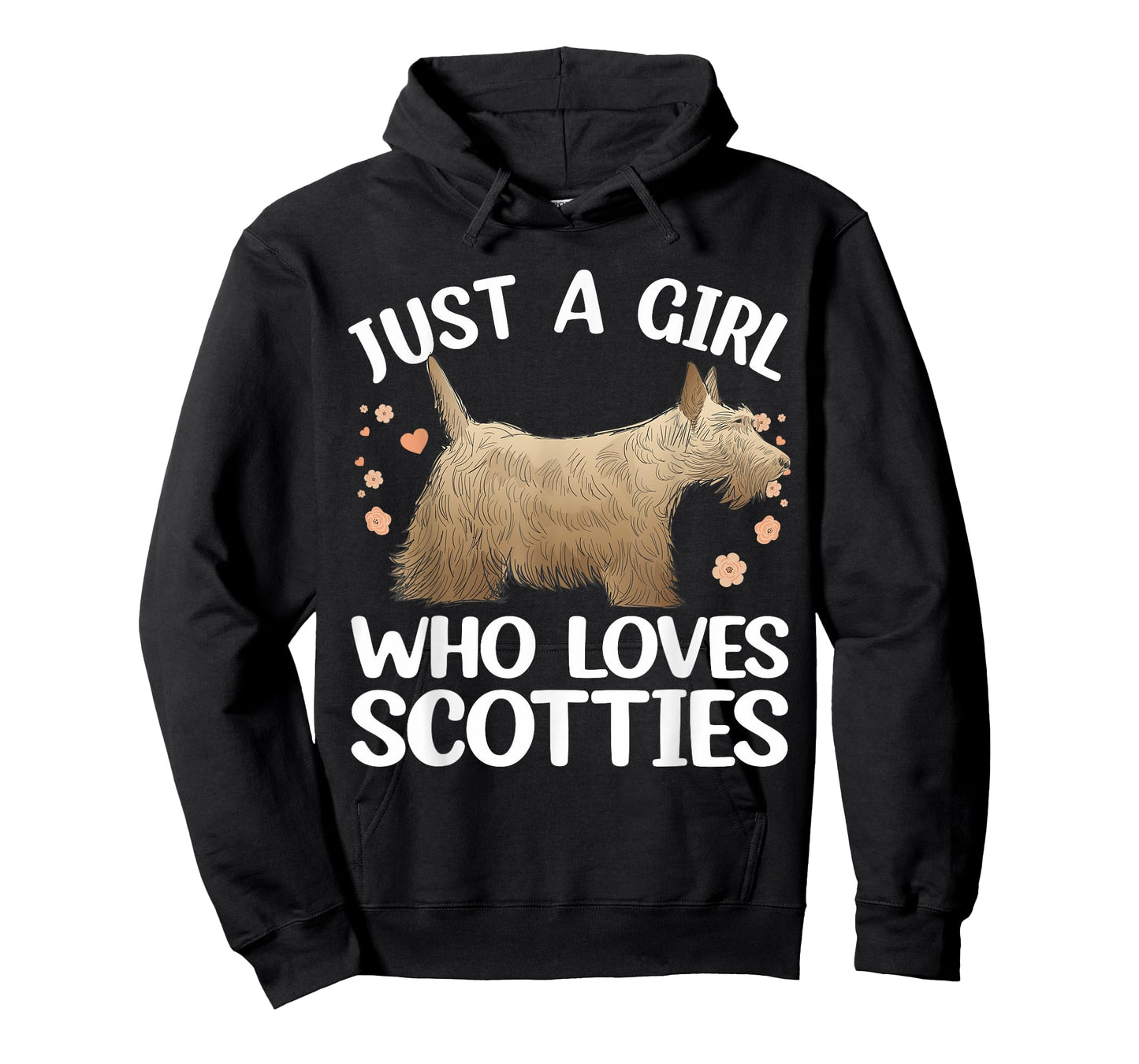 Funny Scottish Terrier Art For Girls Women Scottie Dog Lover T-Shirt