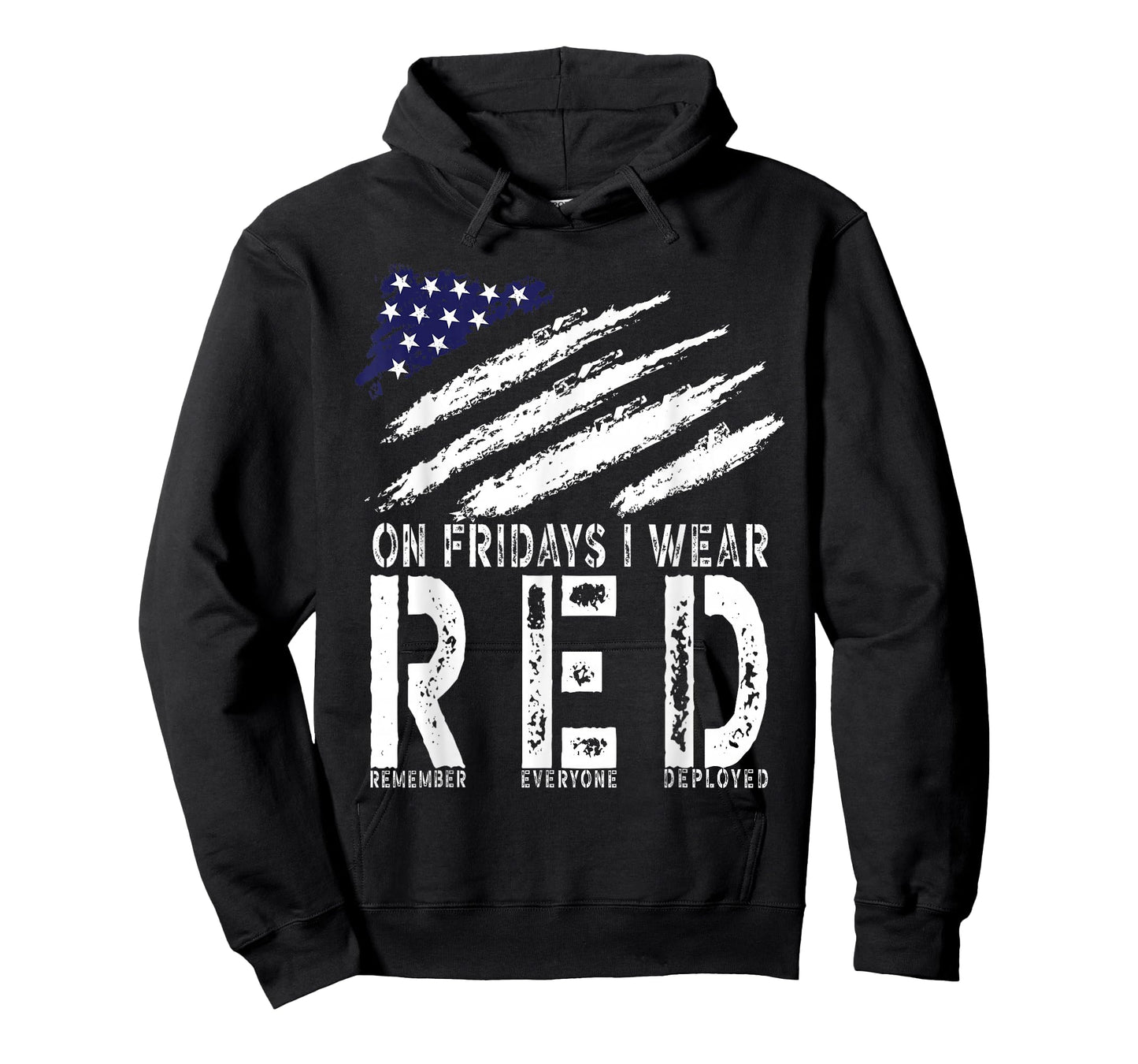 On Fridays I Wear Red USA Support American Troops T-Shirt