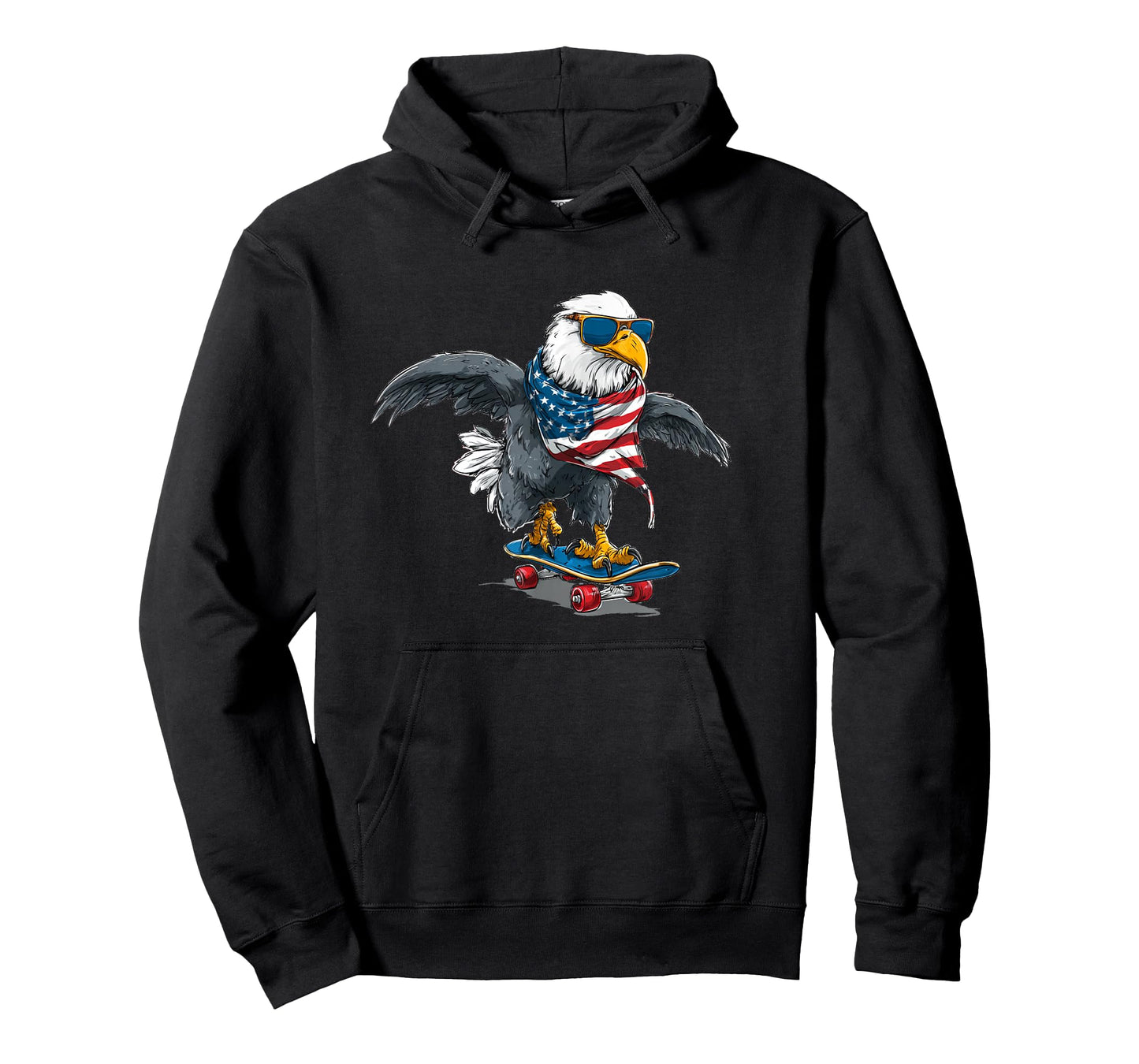 Nice USA Colors with Skateboard and Eagle T-Shirt