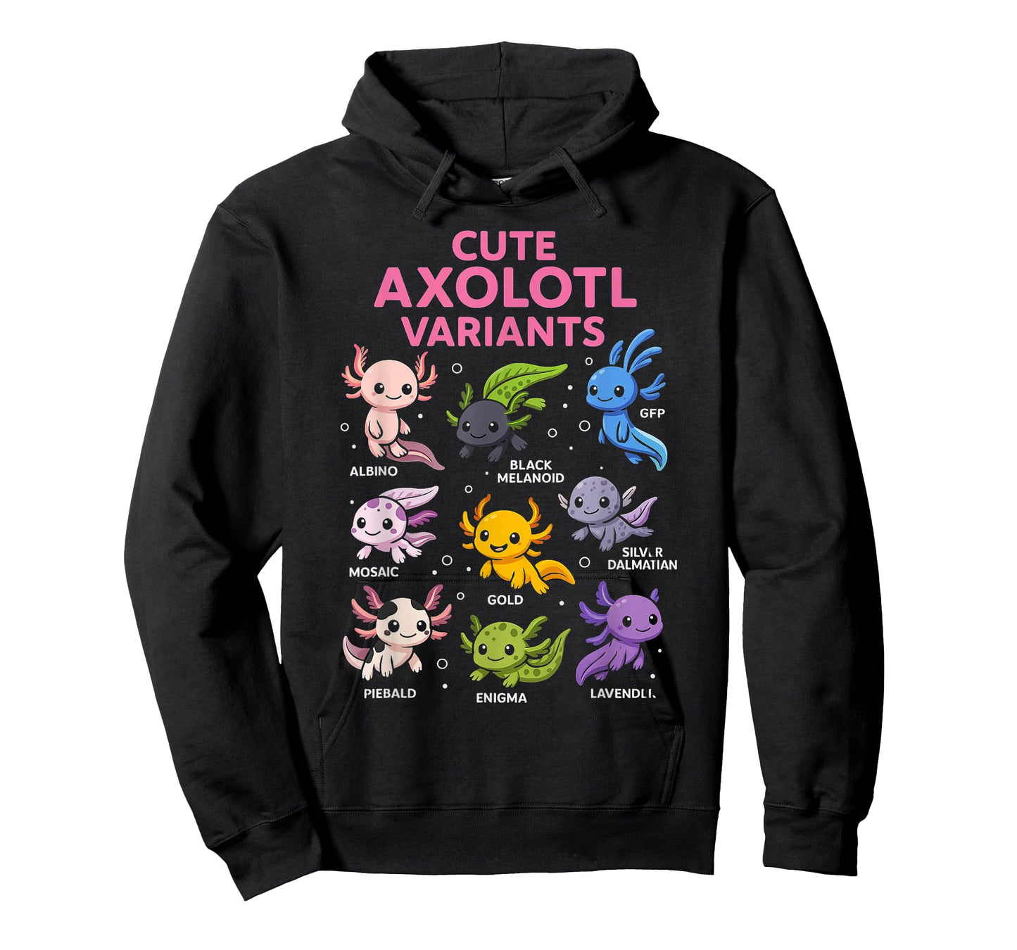 Cute Axolotl Variants Design for Animal Lovers Kids T-Shirt