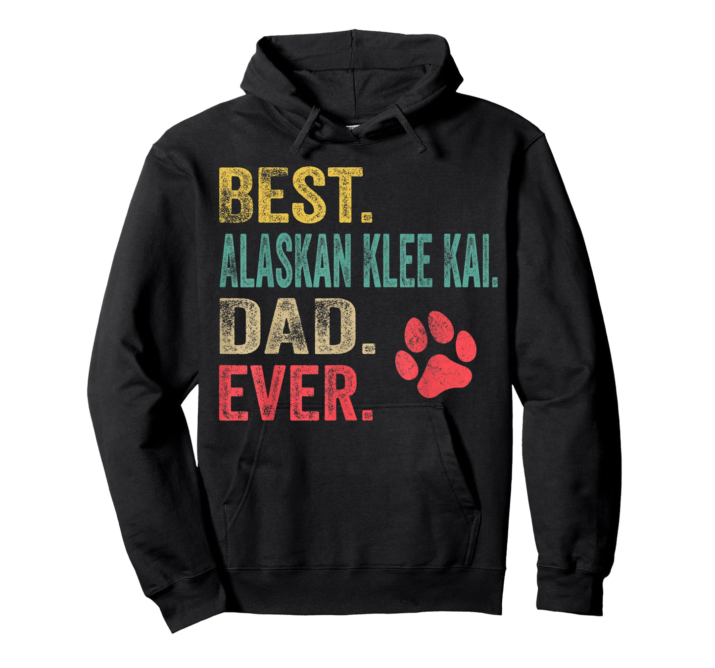Mens Best Alaskan Klee Kai Dad ever Vintage Father Dog Lover T-Shirt