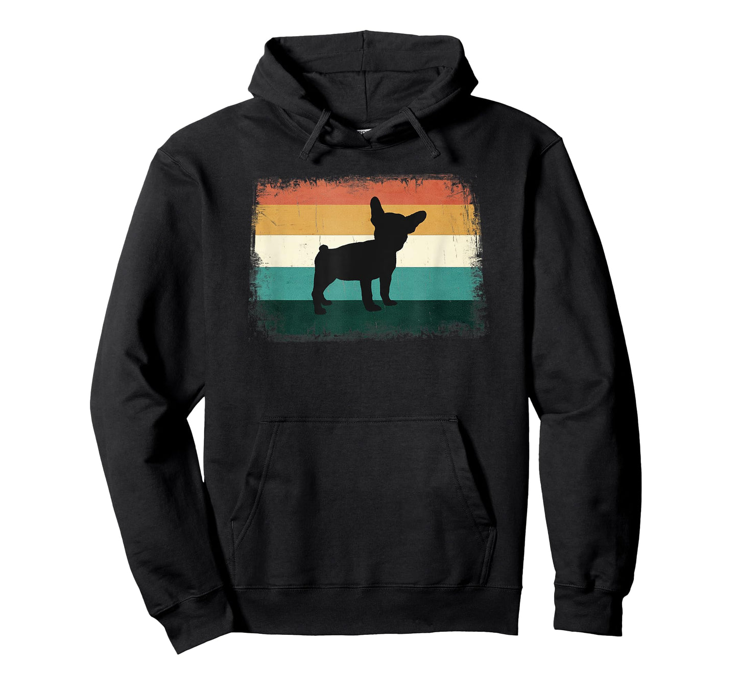 Retro French Bulldog Puppy - Vintage Sunset Frenchie Lover T-Shirt
