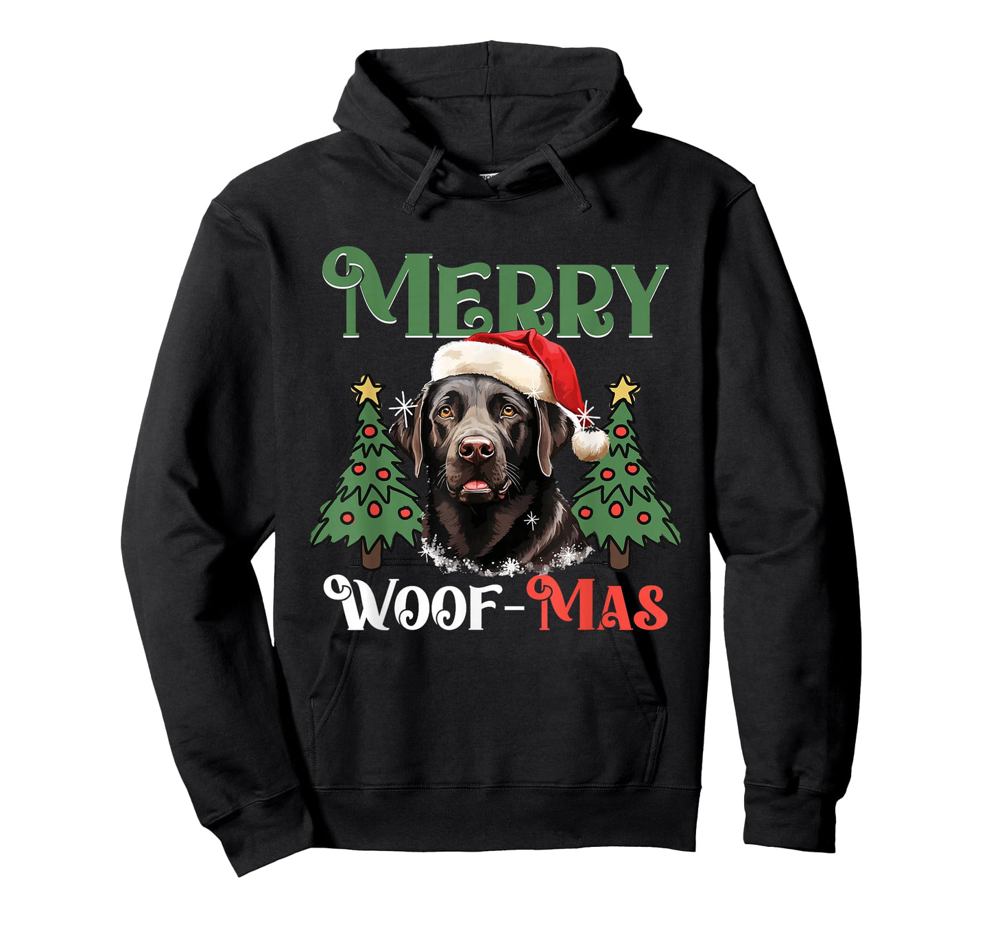 Labrador Retriever Merry Woof-mas Christmas X-mas T-Shirt