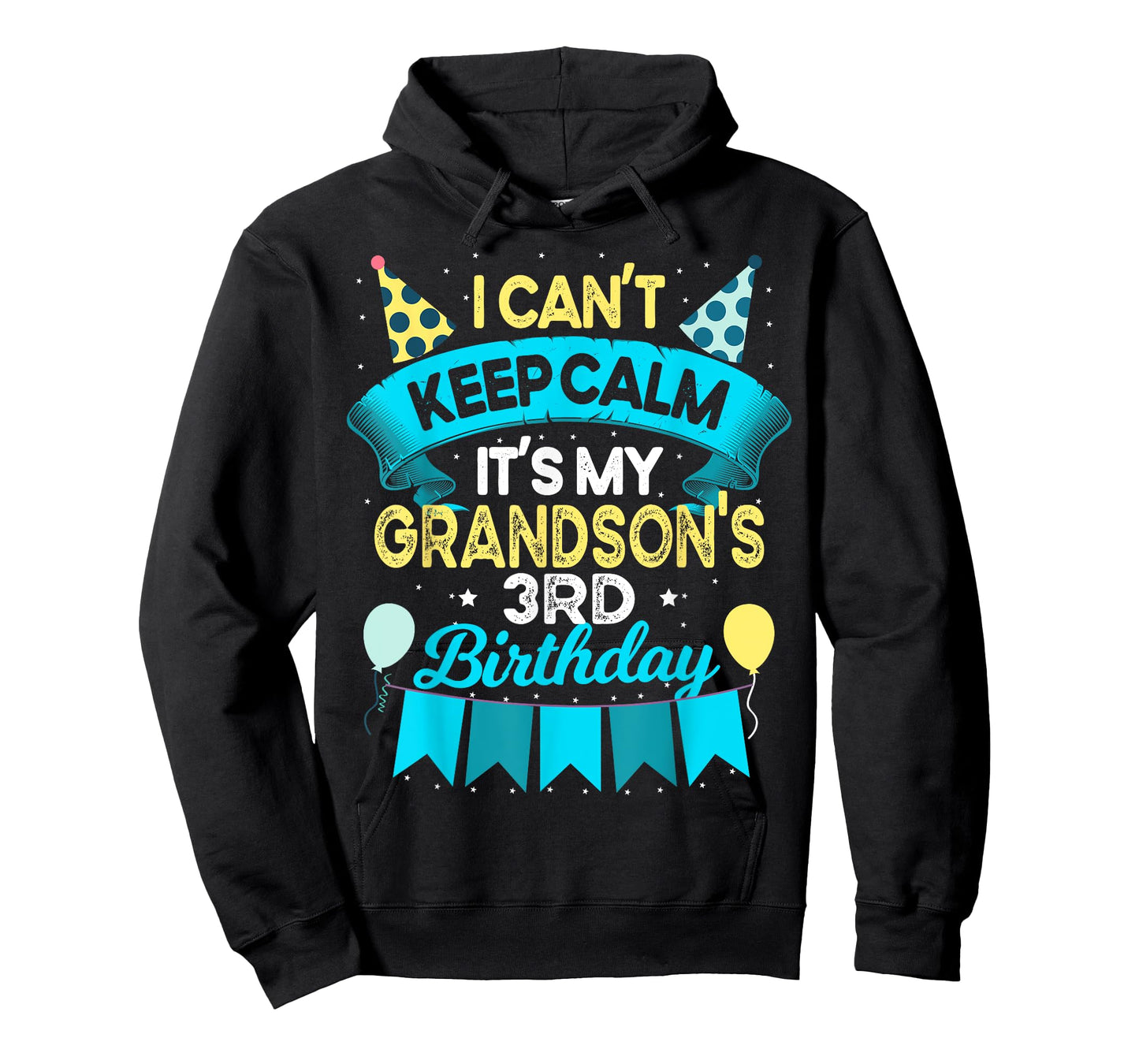 3 Years Old Grandson Gift It's My Grandson 3rd Birthday T-Shirt