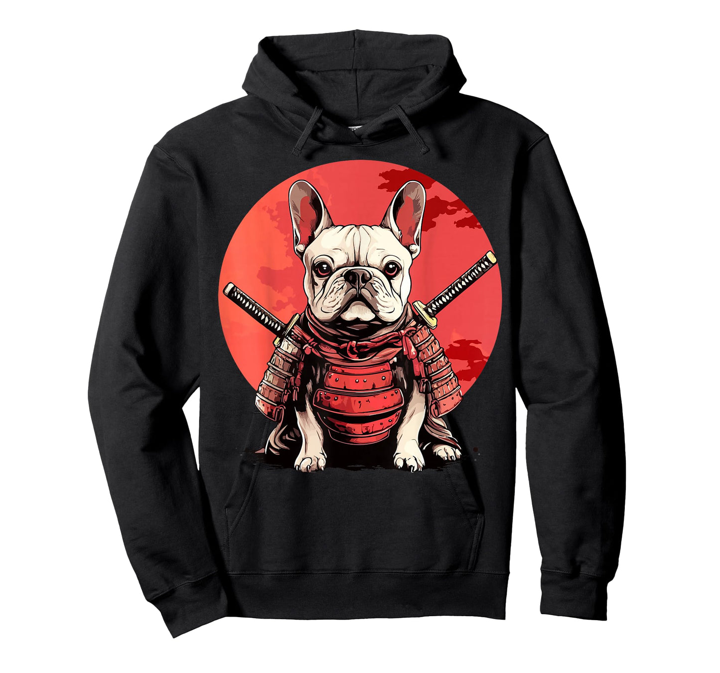 French Bulldog Dog Japanese Ukiyo-e Style Samurai Dogs T-Shirt