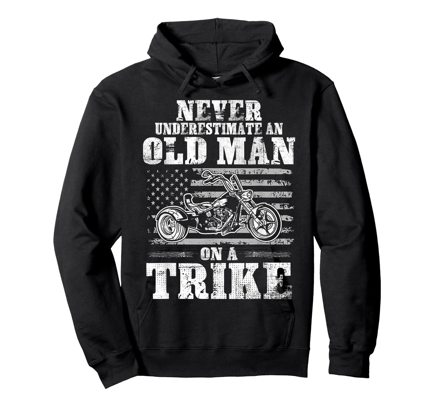 Never Underestimate An Old Man On A Trike Trike Motorcycles T-Shirt