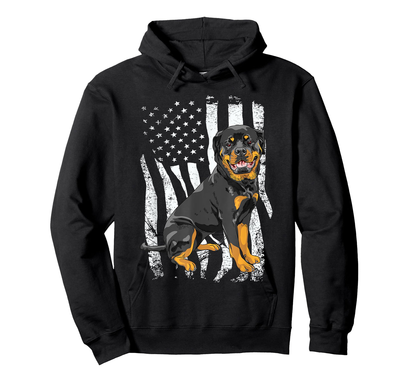 Rottweiler - USA American Flag Puppy Lover Dog Breeder T-Shirt