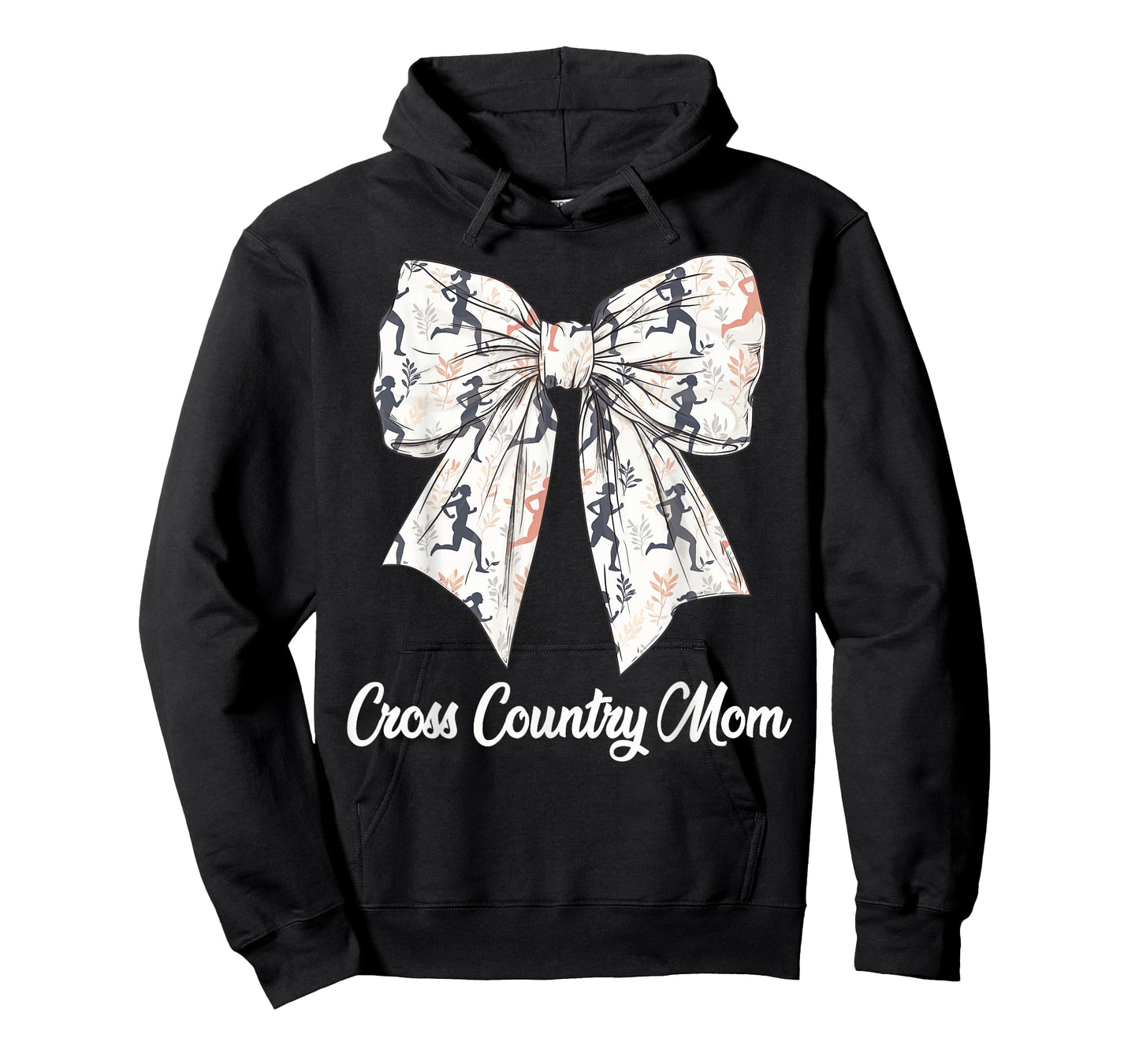 Cross Country Mom Coquette Bow Cute XC Lovers Mothers Day T-Shirt