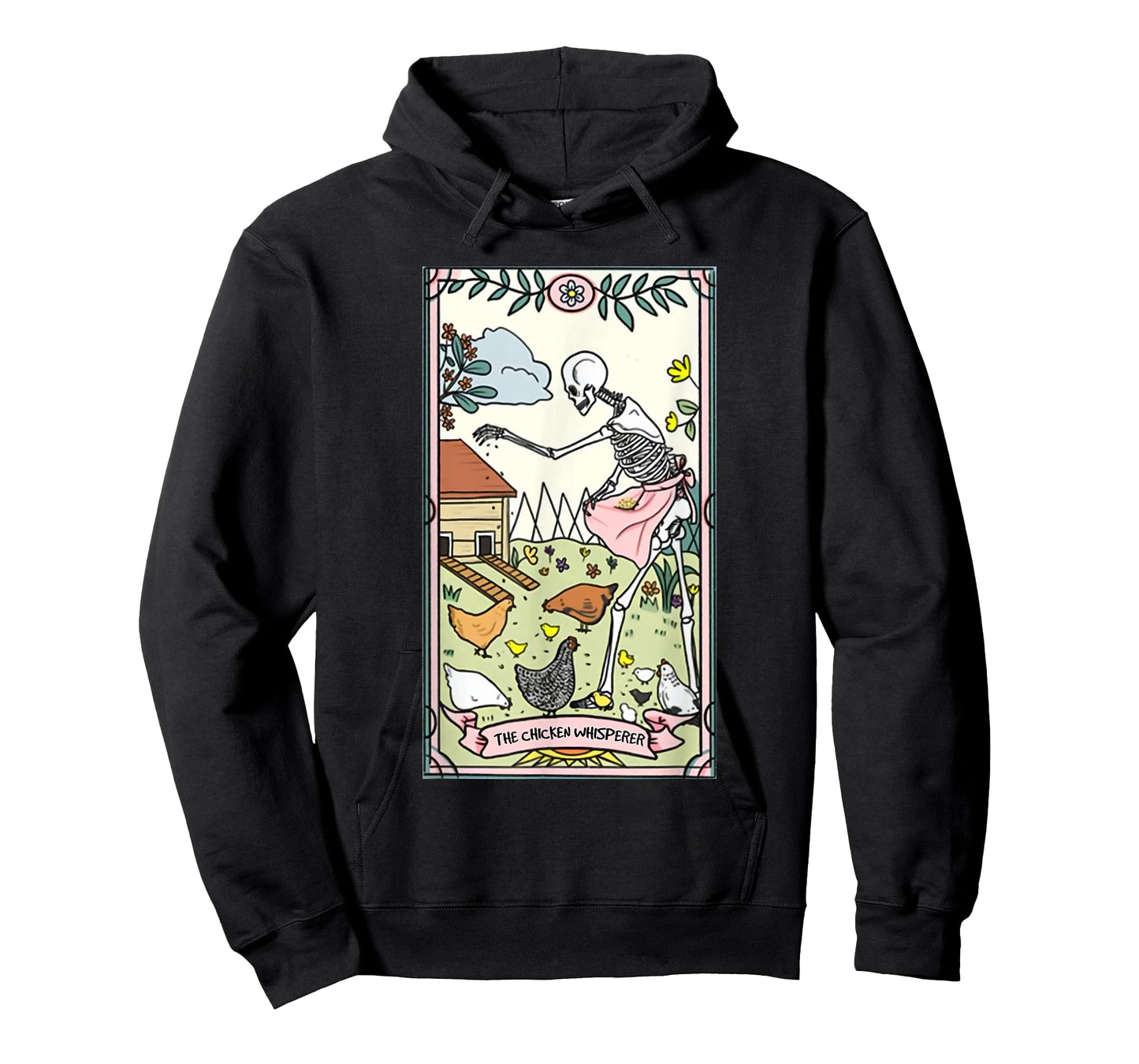 The Chicken Whisperer Tarot Card Crazy Chicken Lady Farmer T-Shirt