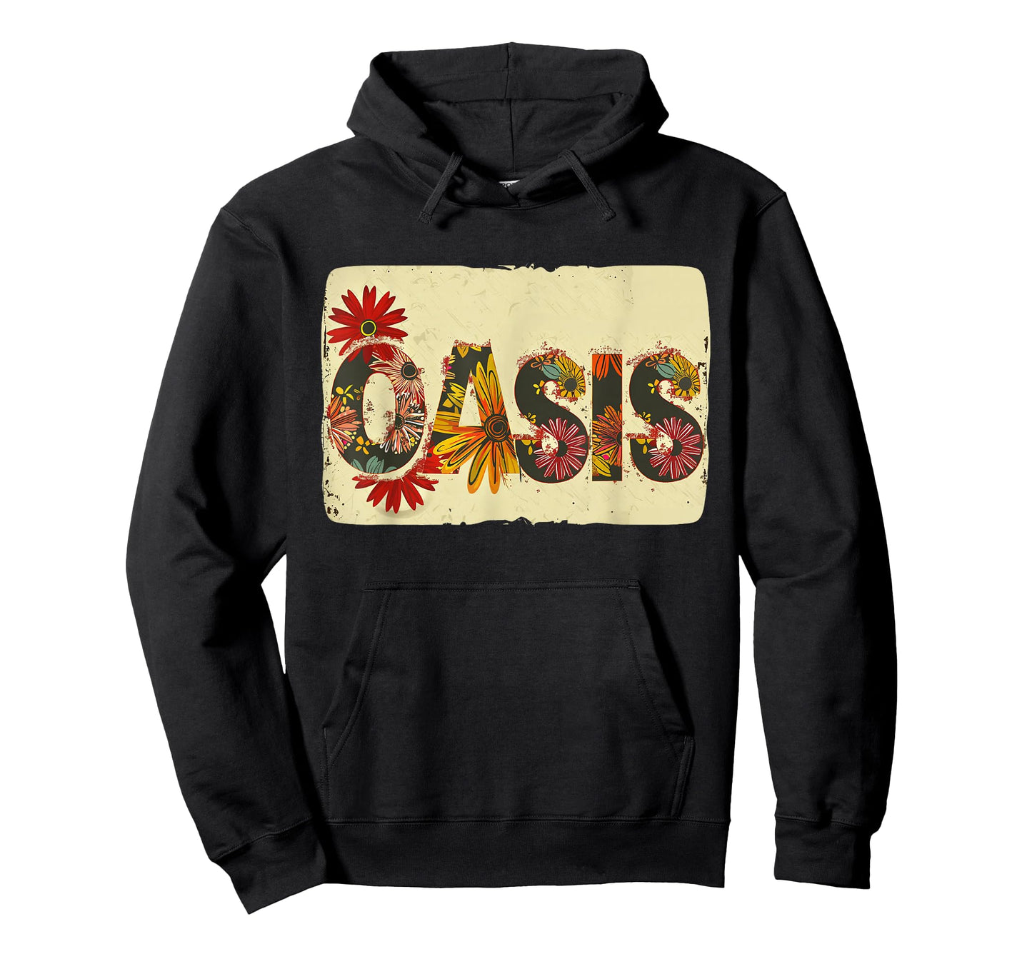 Colorful Oasis Statement with Flowers T-Shirt