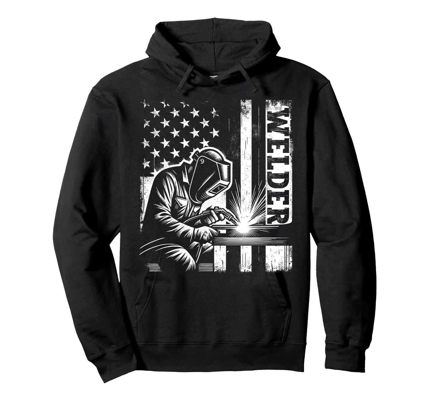 Welder American Flag USA Patriotic Welding Welder T-Shirt