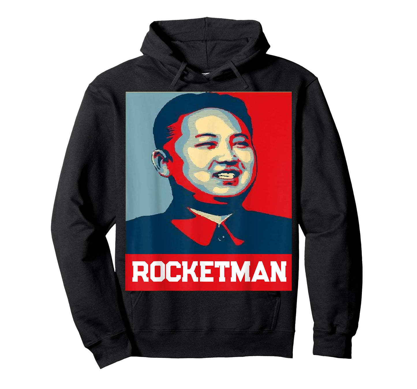 Kim Jong Un Rocket Man T-Shirt - Funny North Korea Shirt - Unisex-Adults - Black - Small - Short Sleeve - Classic Fit - Cotton Blend - Modern - Retro - Political Theme