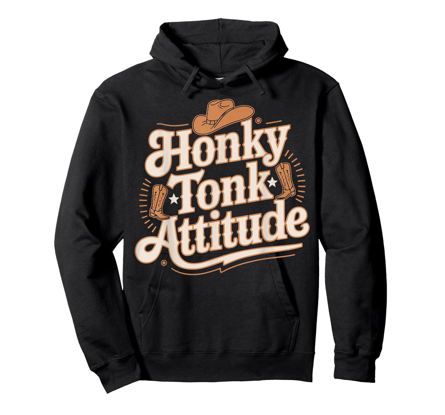 Honky Tonk Attitude Western Farm Musician Honky Tonk T-Shirt