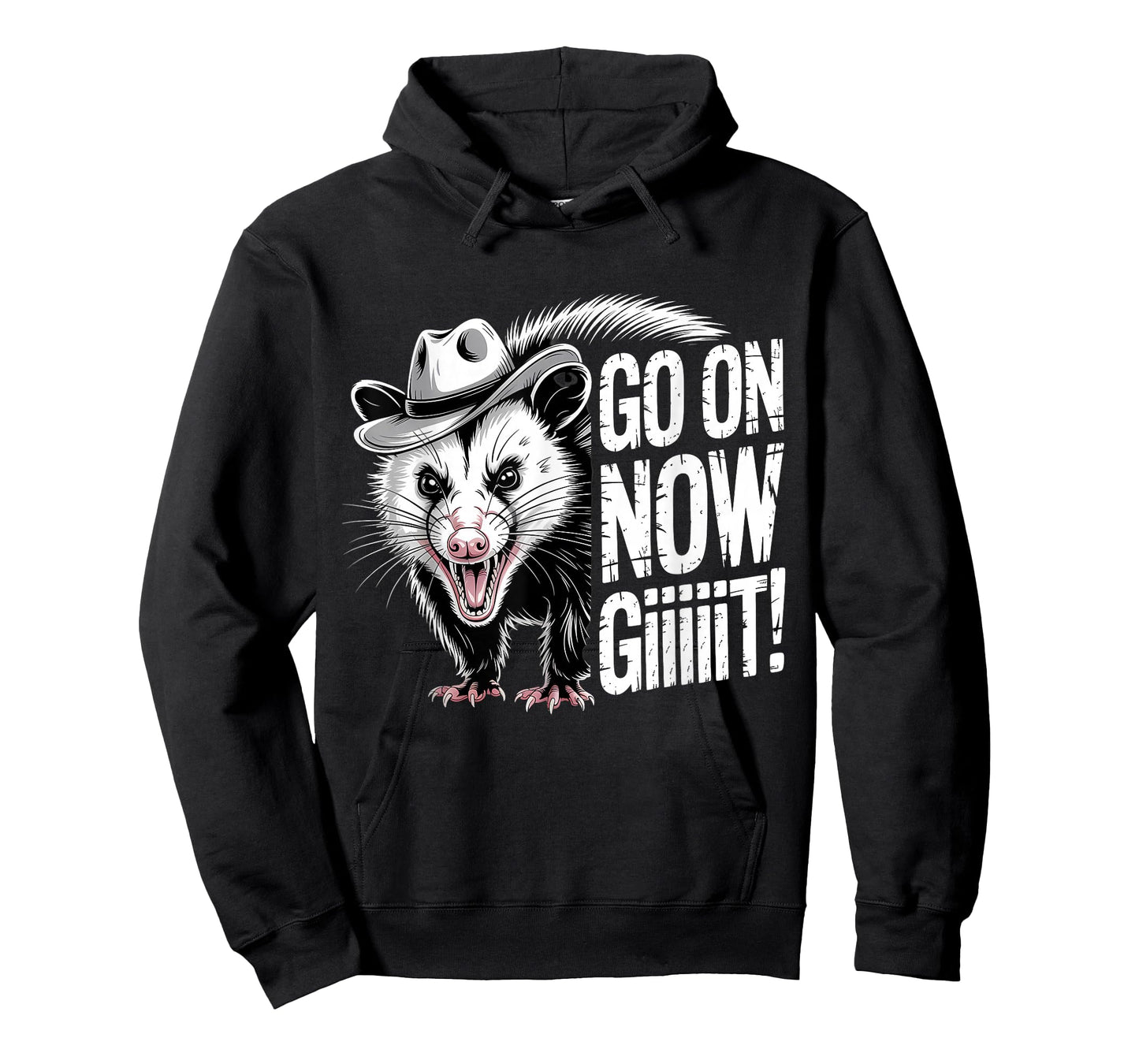 Go On Now Git Western Country Possum Vintage Cowboy Opossum T-Shirt