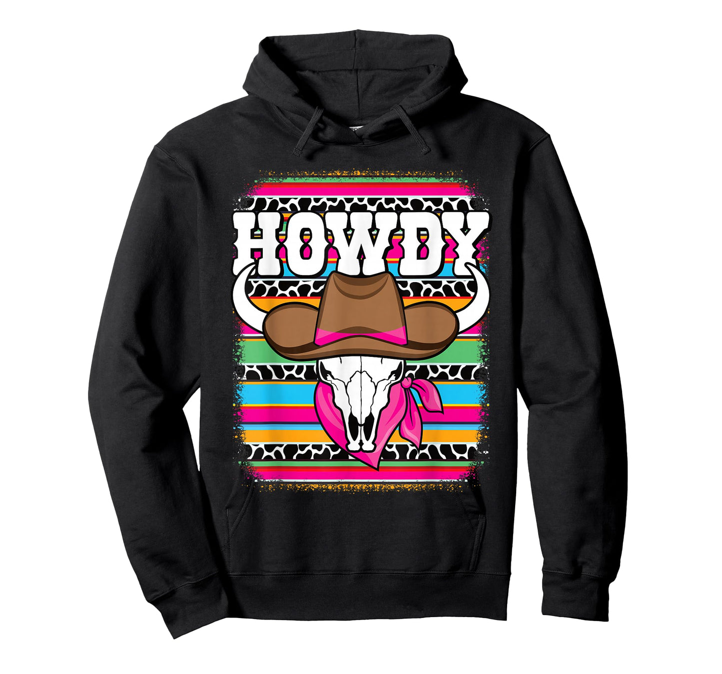 Howdy Serape Western Country Cowgirl Texas Rodeo Women Girls T-Shirt