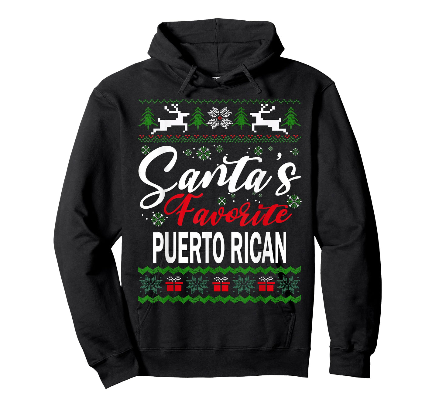 Santas Favorite Puerto Rican Puerto Rico Christmas Ugly Xmas T-Shirt