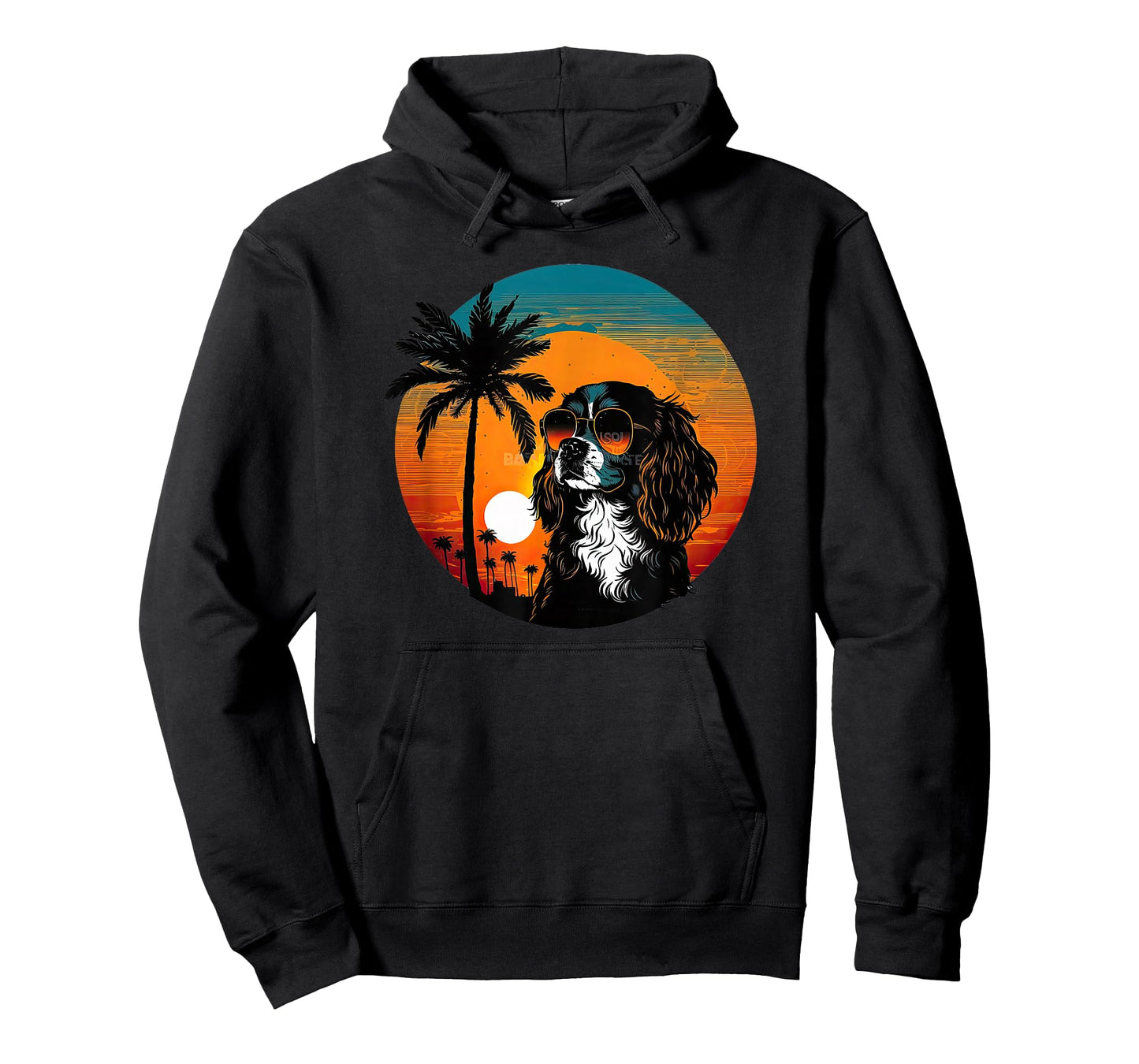 Funny Cavalier King Charles Spaniel Cute Cool Sunglasses T-Shirt