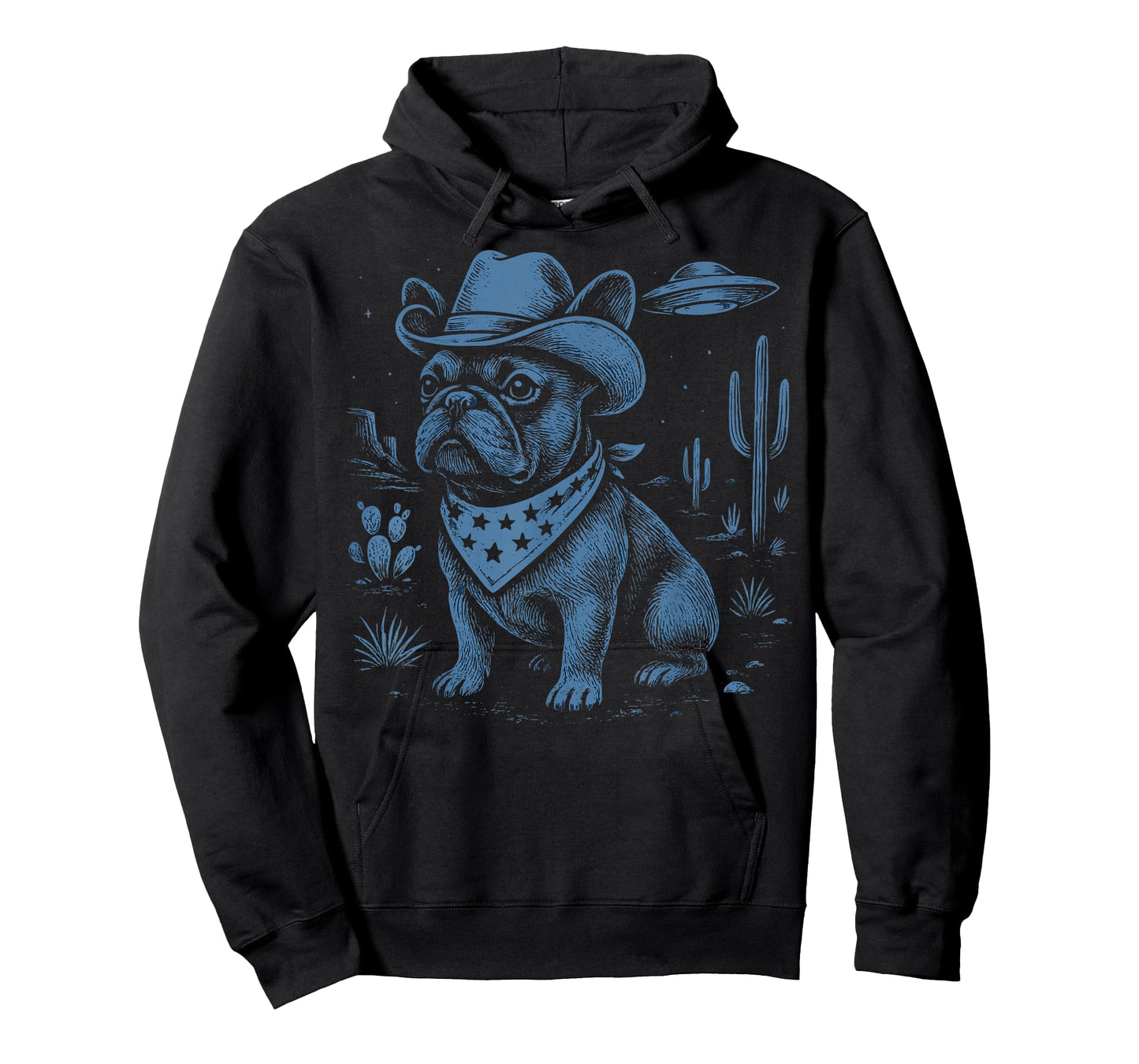 French Bulldog Cowboy UFO T-Shirt