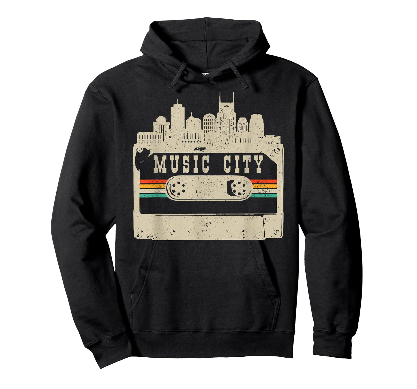 Nashville Skyline Cassette Vintage Retro Country Music City T-Shirt