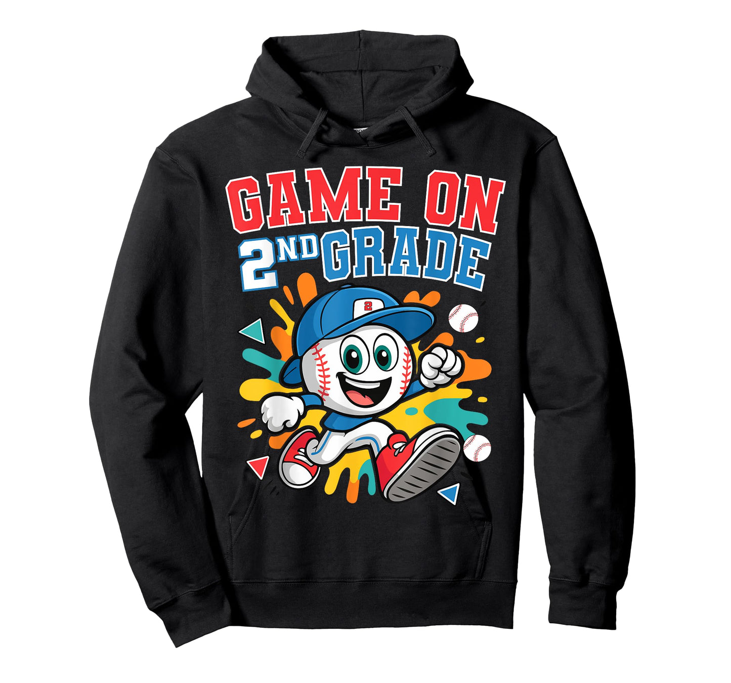 2nd Grade Back to School Baseball Drip Game On Funny T-Shirt