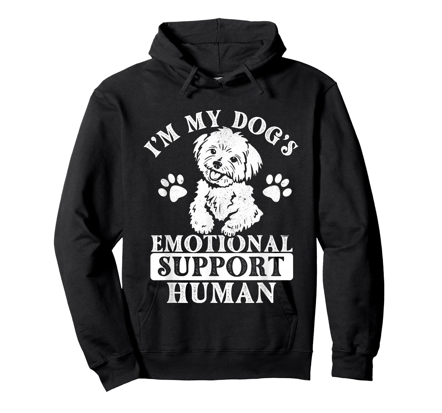 I'm My Dog's Emotional Support Human - Maltese Dog Lover T-Shirt