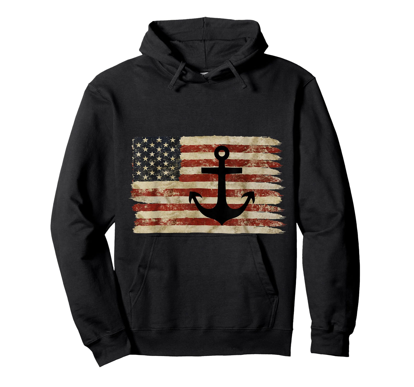 USA American Flag Nautical Anchor Patriotic Sailor Military T-Shirt
