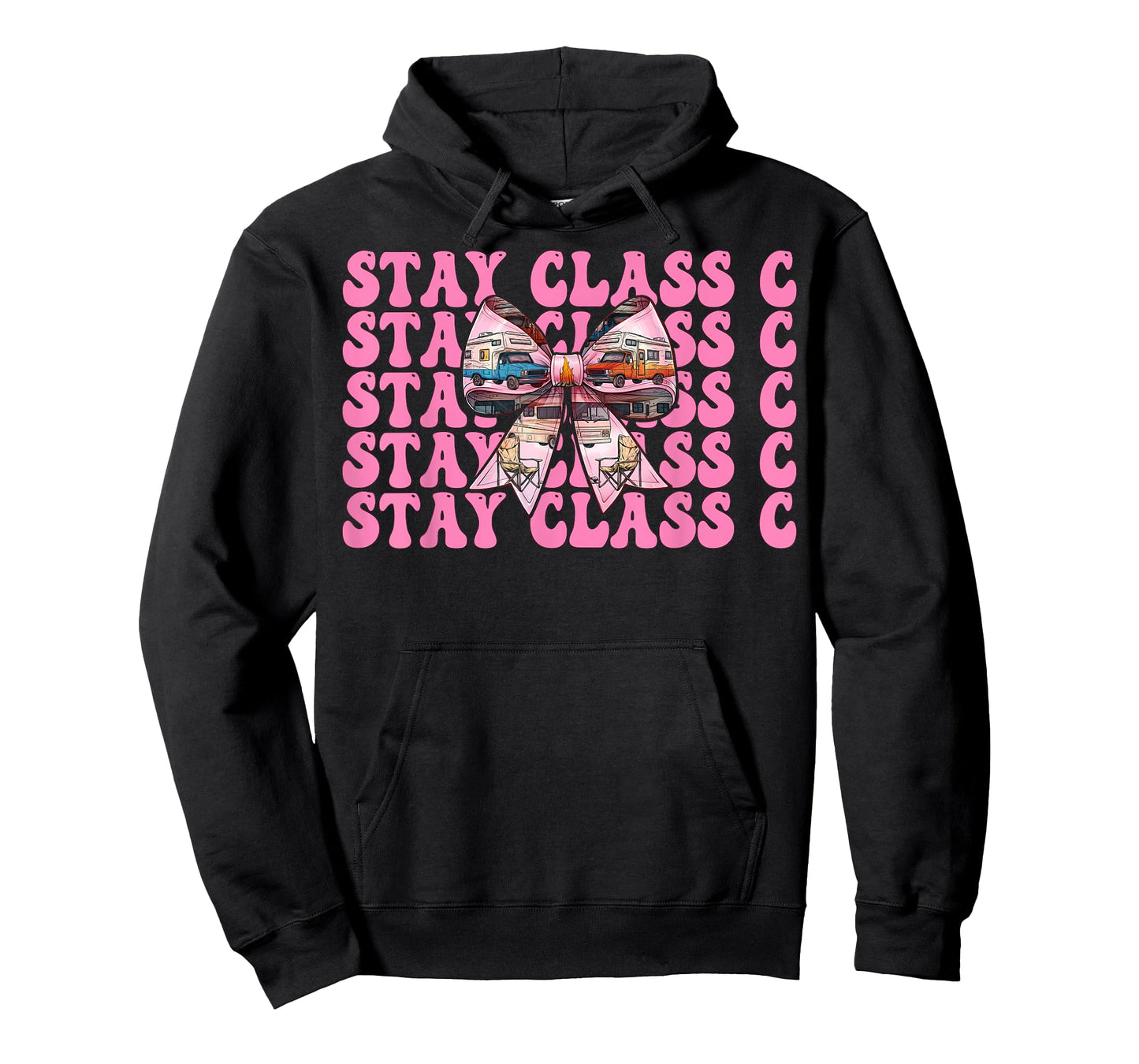 RV Camping Camper Motorhome Girl Mom Coquette Stay Class C T-Shirt