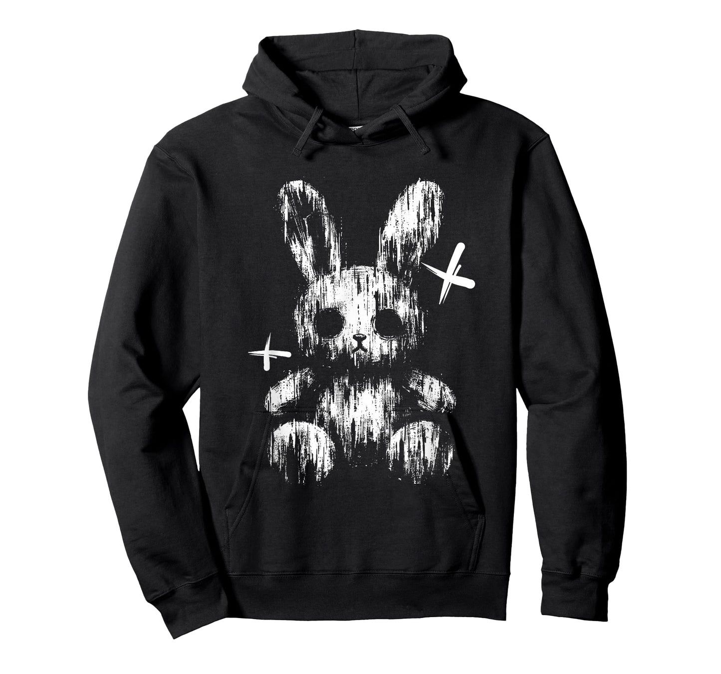 Creepy Anime Goth Bunny Rabbit Japanese Anime Goth Girl T-Shirt