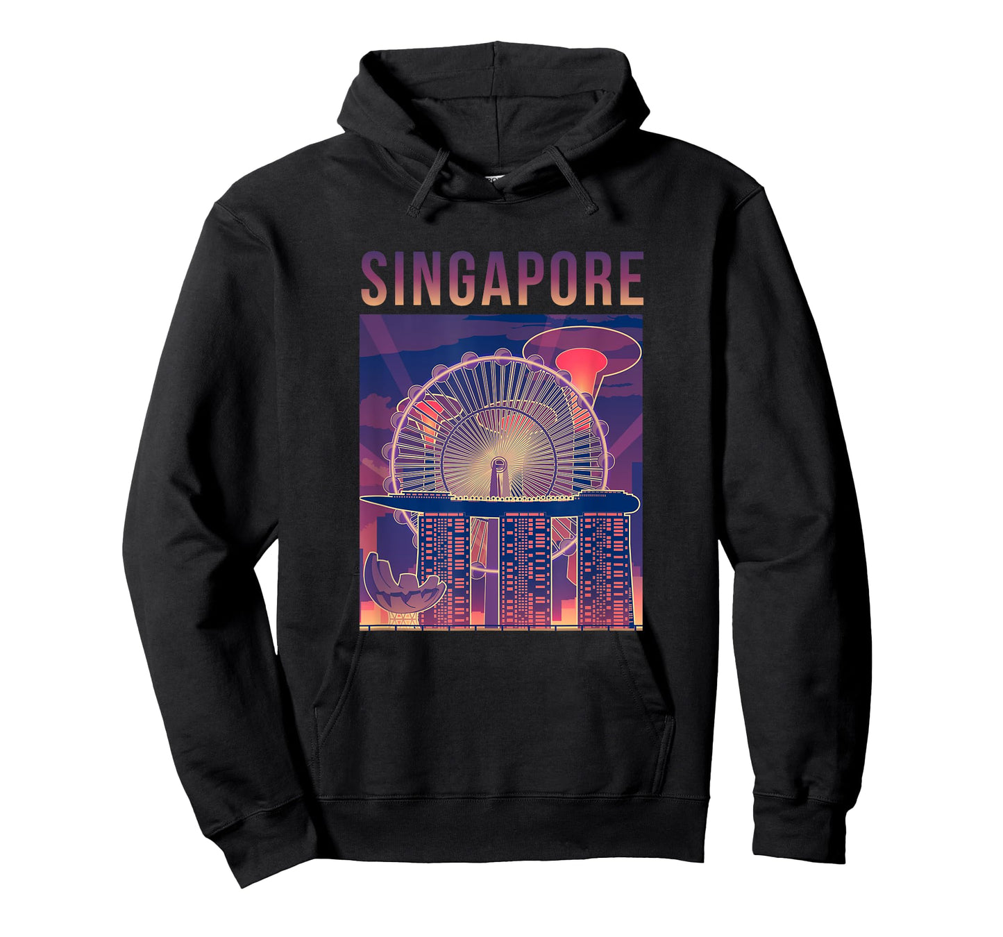 Singapore Travel Outfit City Skyline With Iconic Landmarks T-Shirt