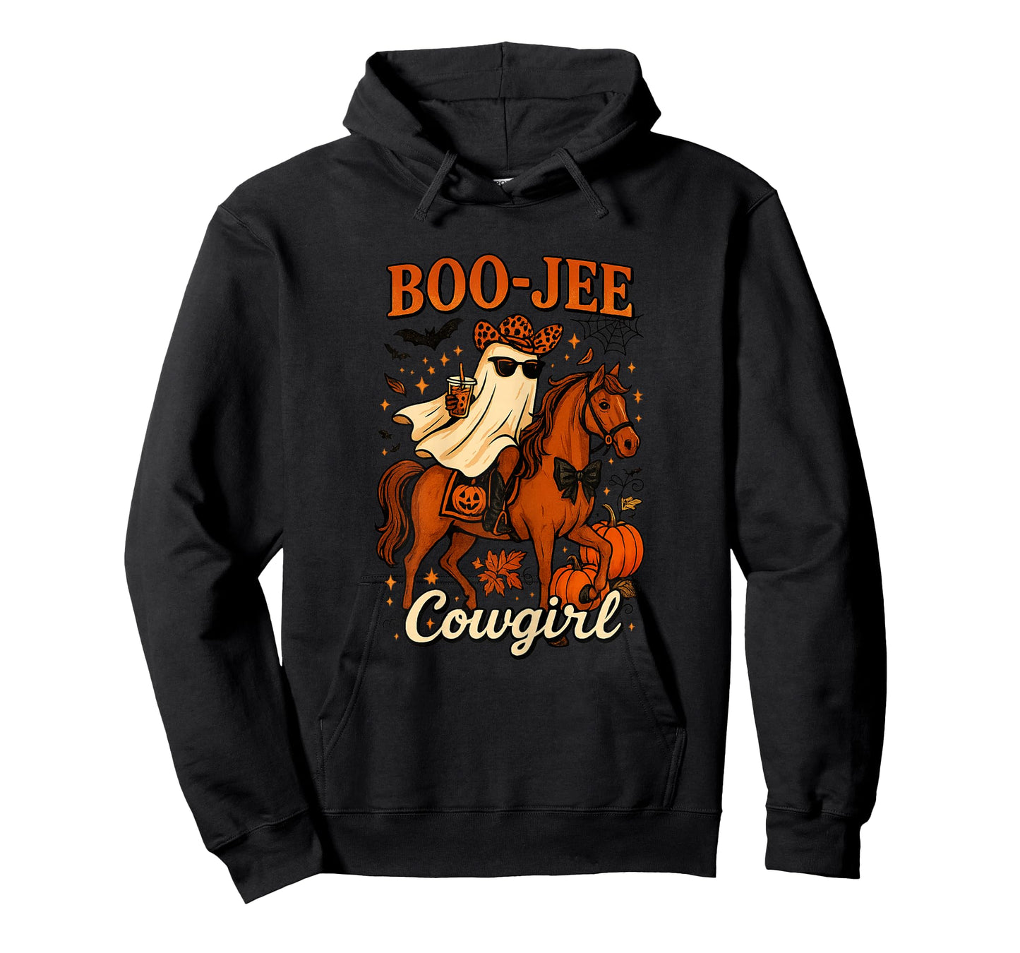 Boo JEE Western Cowgirl Leopard Cowgirl Riding Horse Autumn T-Shirt